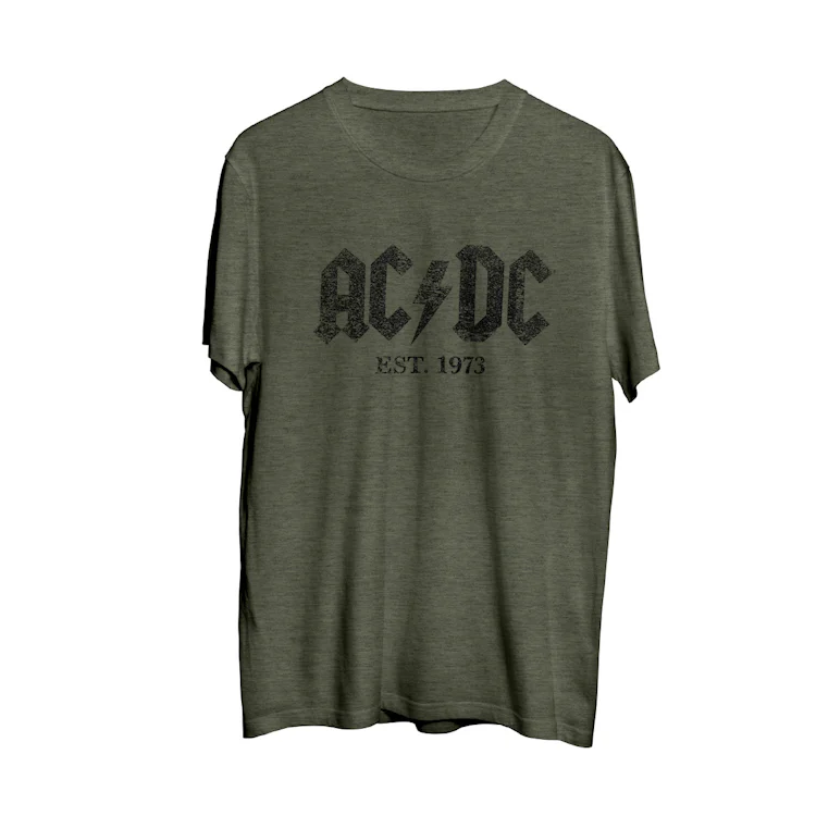 AC/DC EST. 1973 Military Green T-shirt