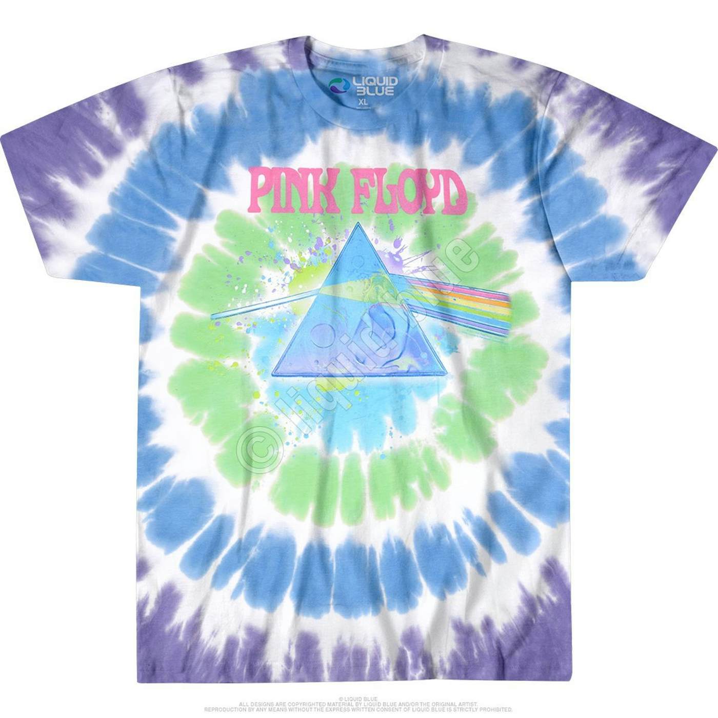 Tie dye online pink floyd shirt