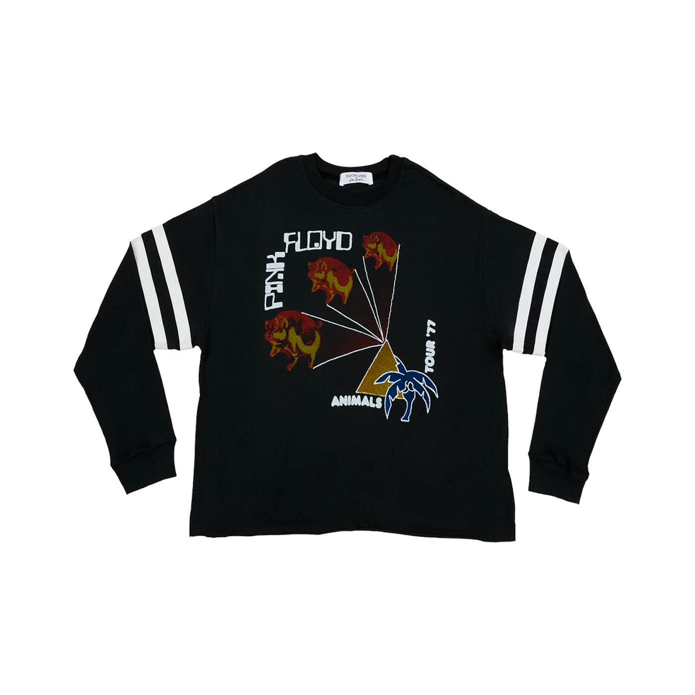 Pink Floyd Animals Tour 1977 LS Crewneck Crop Top