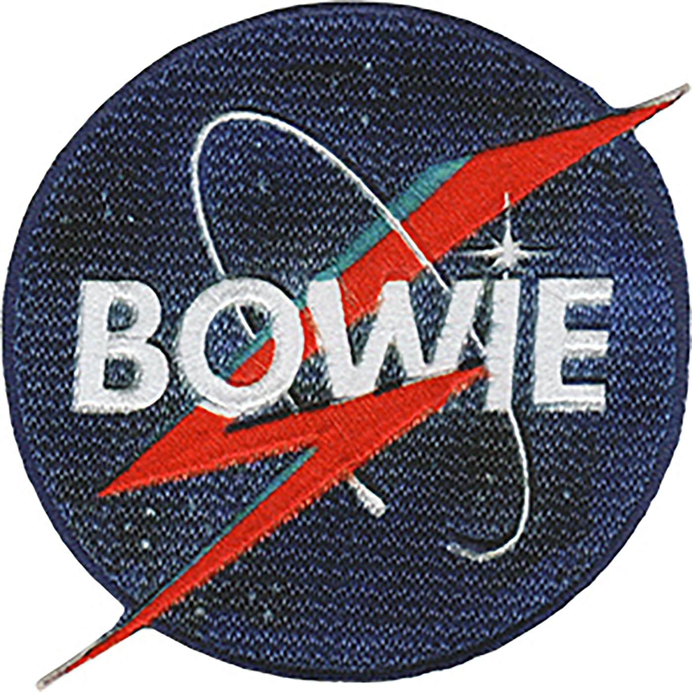 David Bowie NASA Bolt 4.2"x3.5" Patch