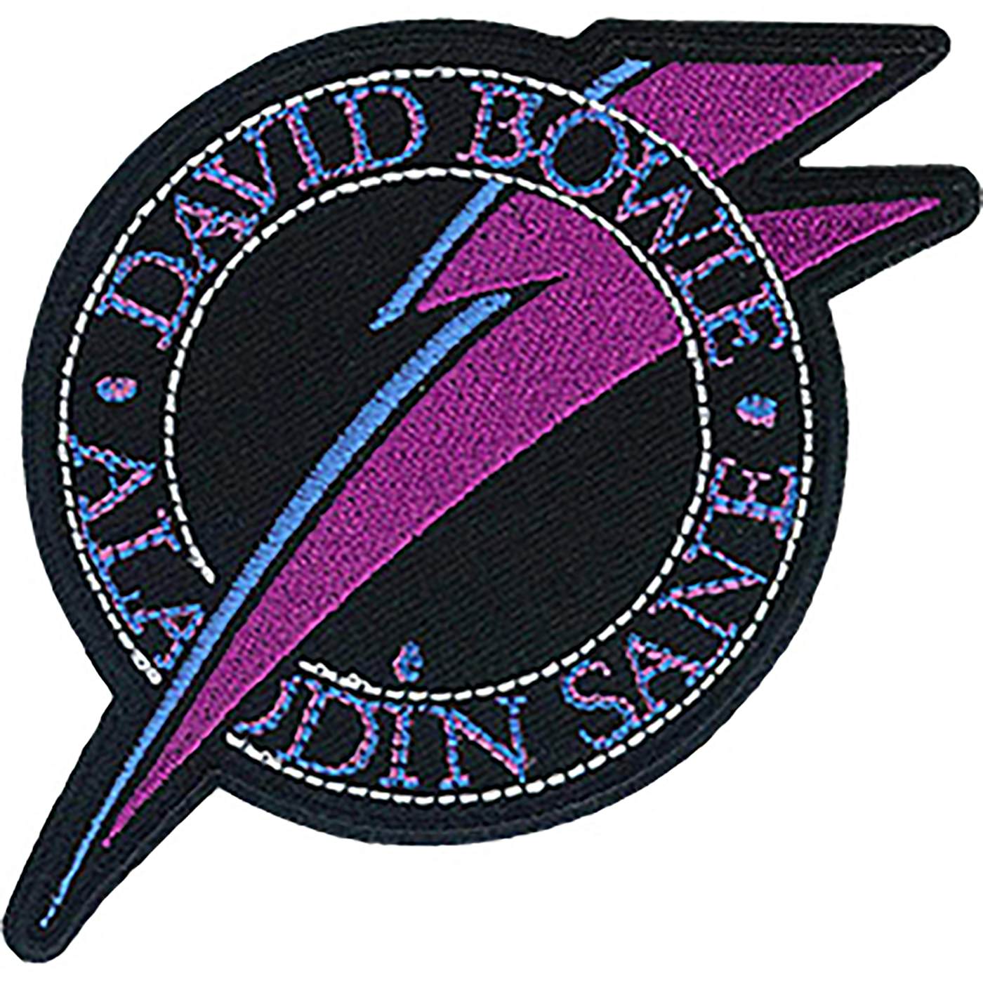 David Bowie Aladdin Bolt 3.3"x3.4" Patch