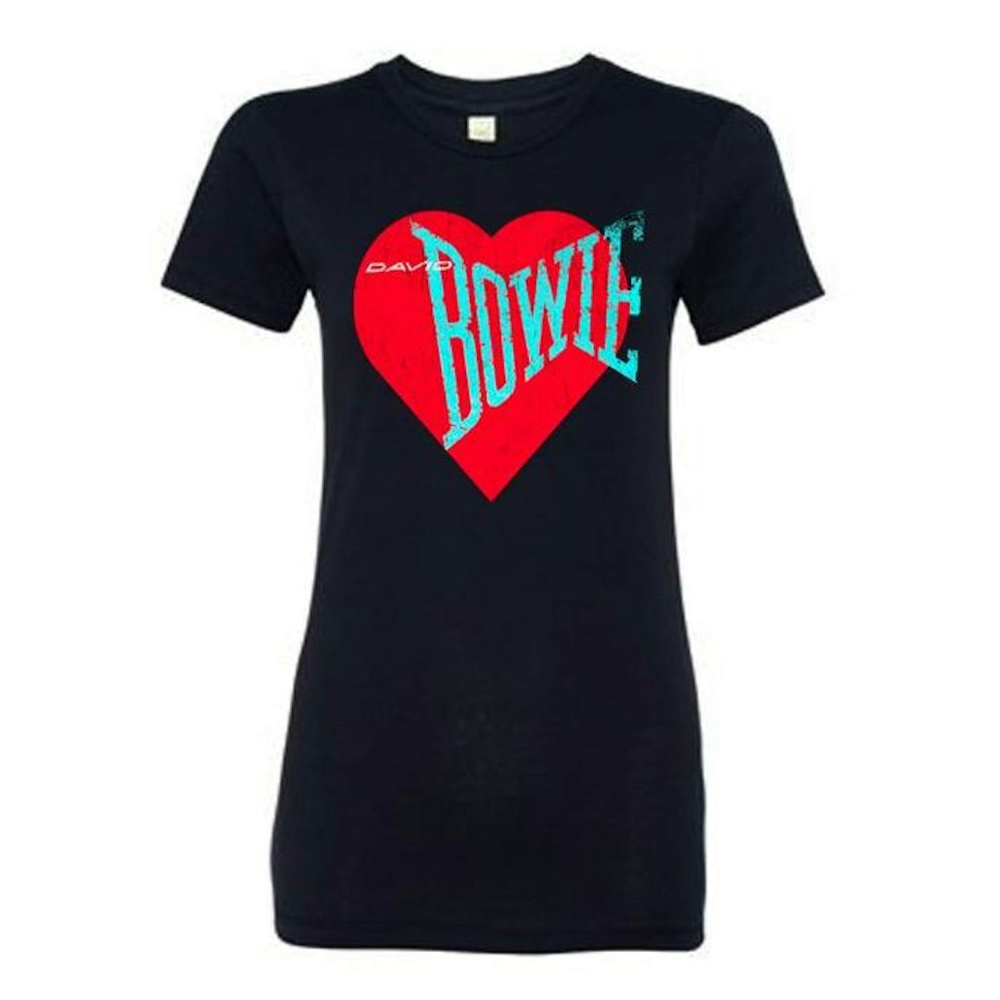 David Bowie Women's Love Bowie Red Heart T-shirt