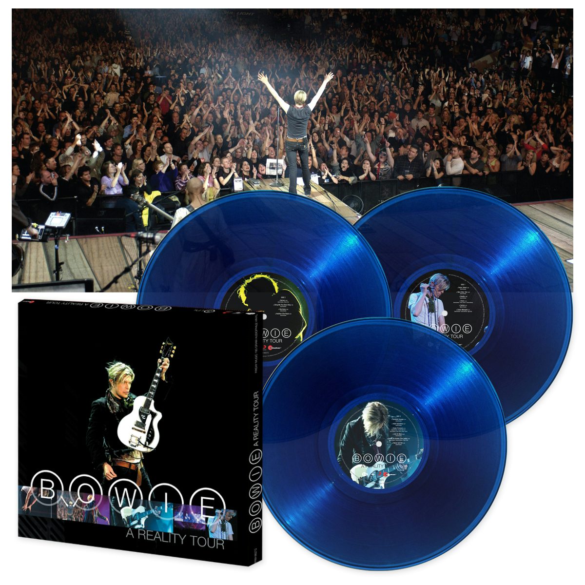 David Bowie A Reality Tour (180 Gram Audiophile Translucent Blue Vinyl ...