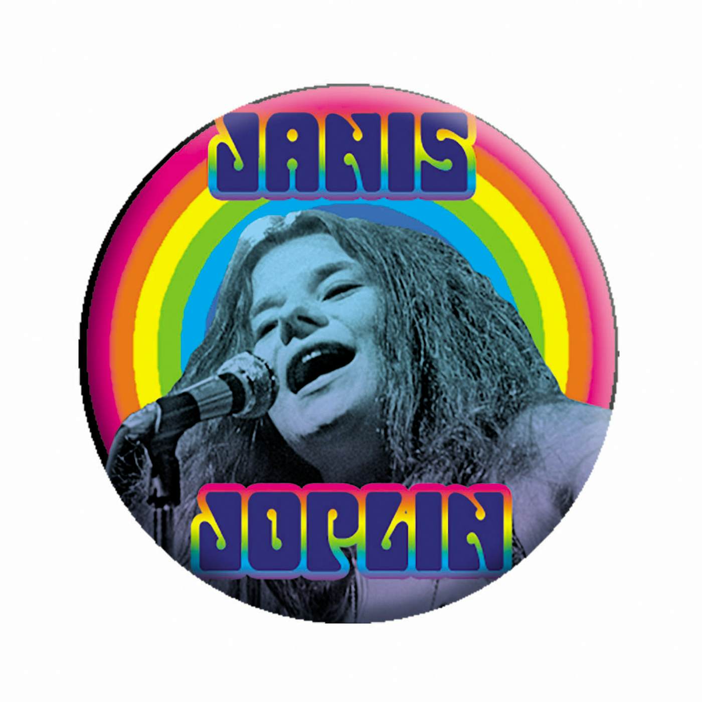 Janis Joplin Heart 1.25" Button