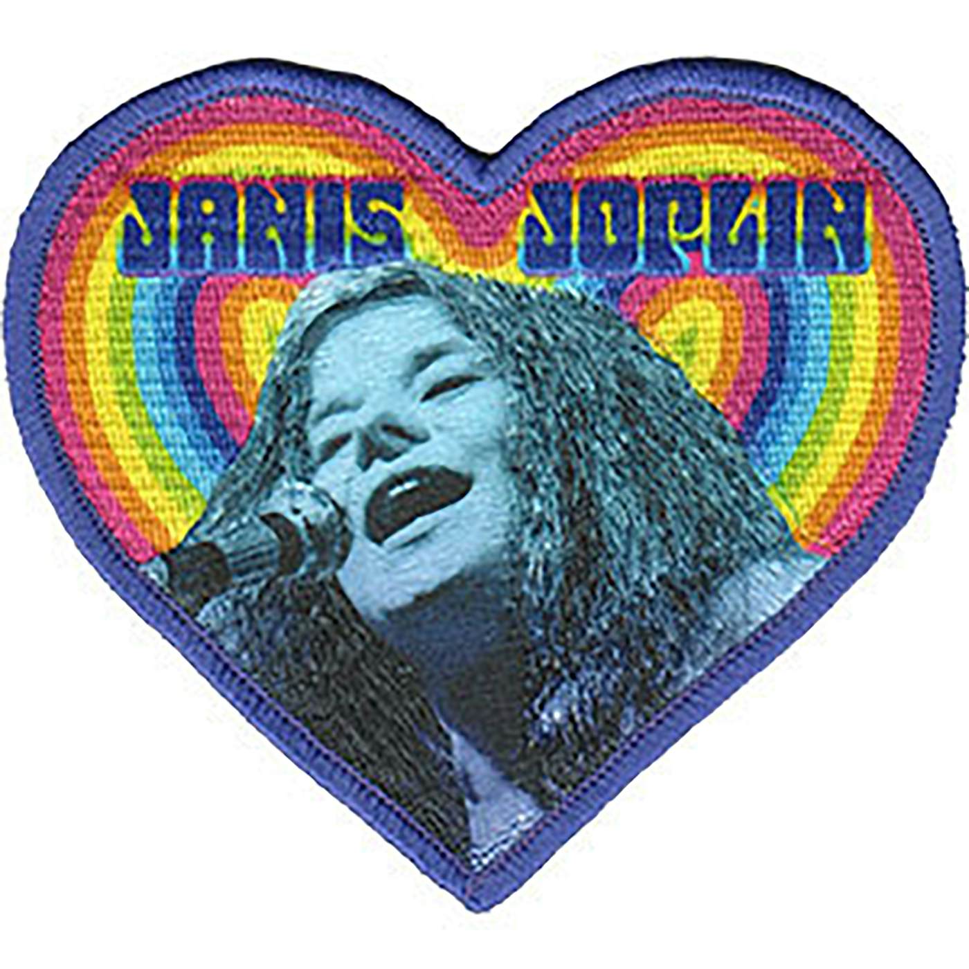 Janis Joplin Heart 3.5"x4" Patch