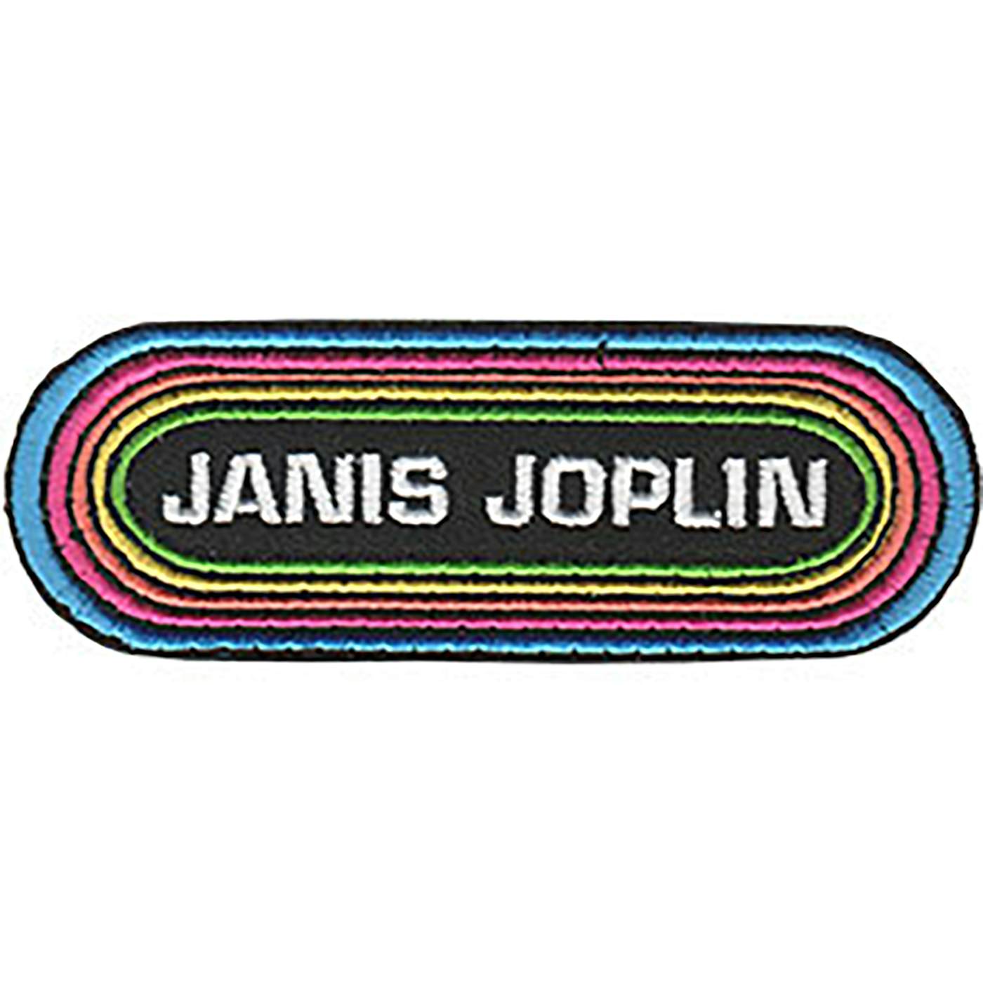 Janis Joplin Rainbow 4"x1.4" Patch