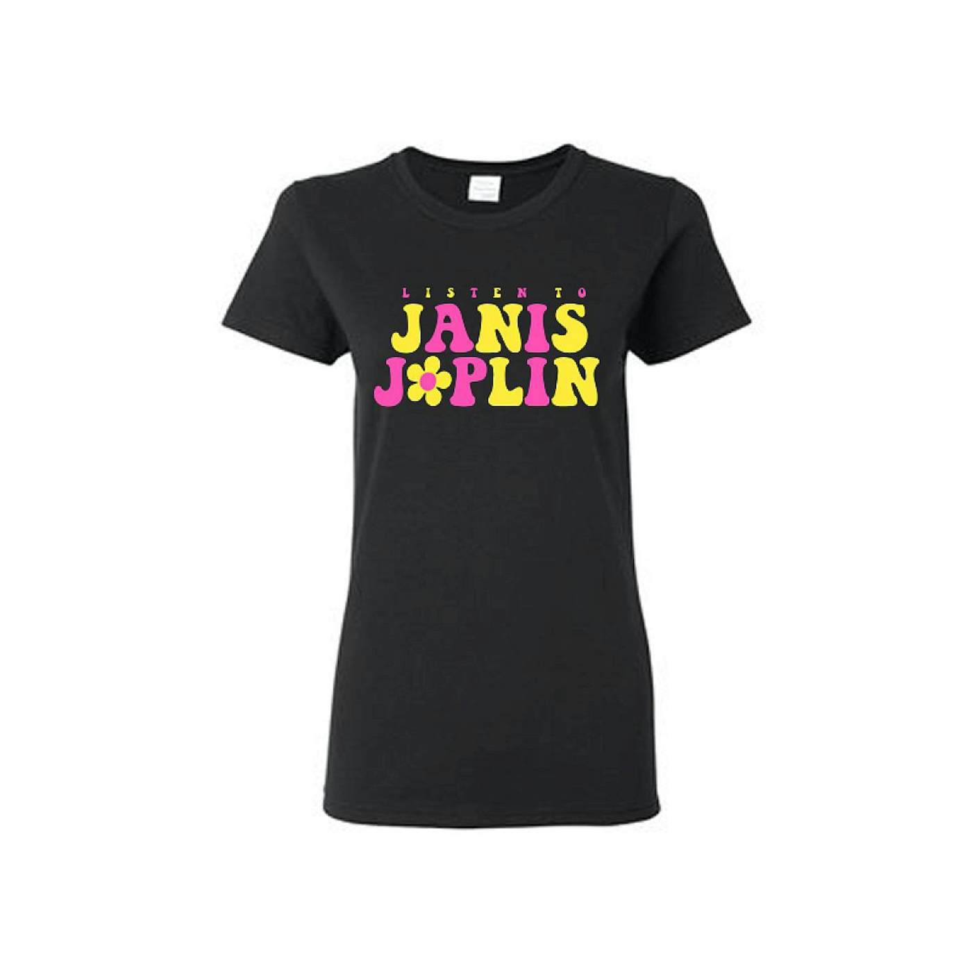 Listen To Janis Joplin Daisy Ladies T-Shirt