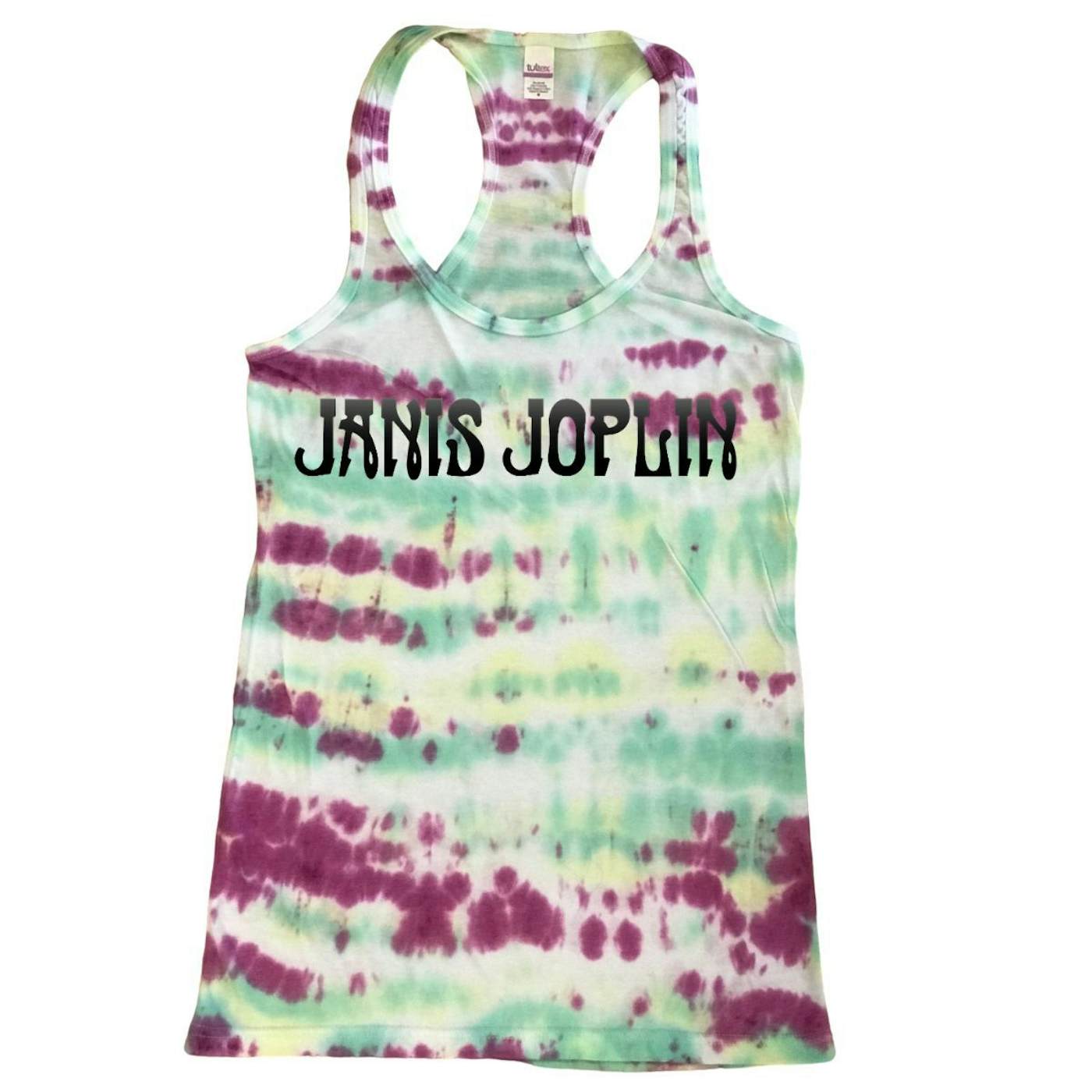 Janis Joplin Tie-Dye Logo Women's Racerback Tank Top