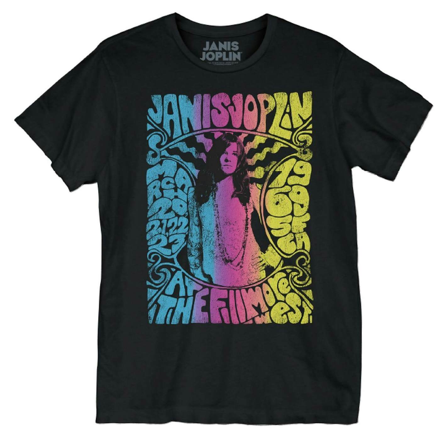 Janis Joplin At The Filmore Gradient T-shirt