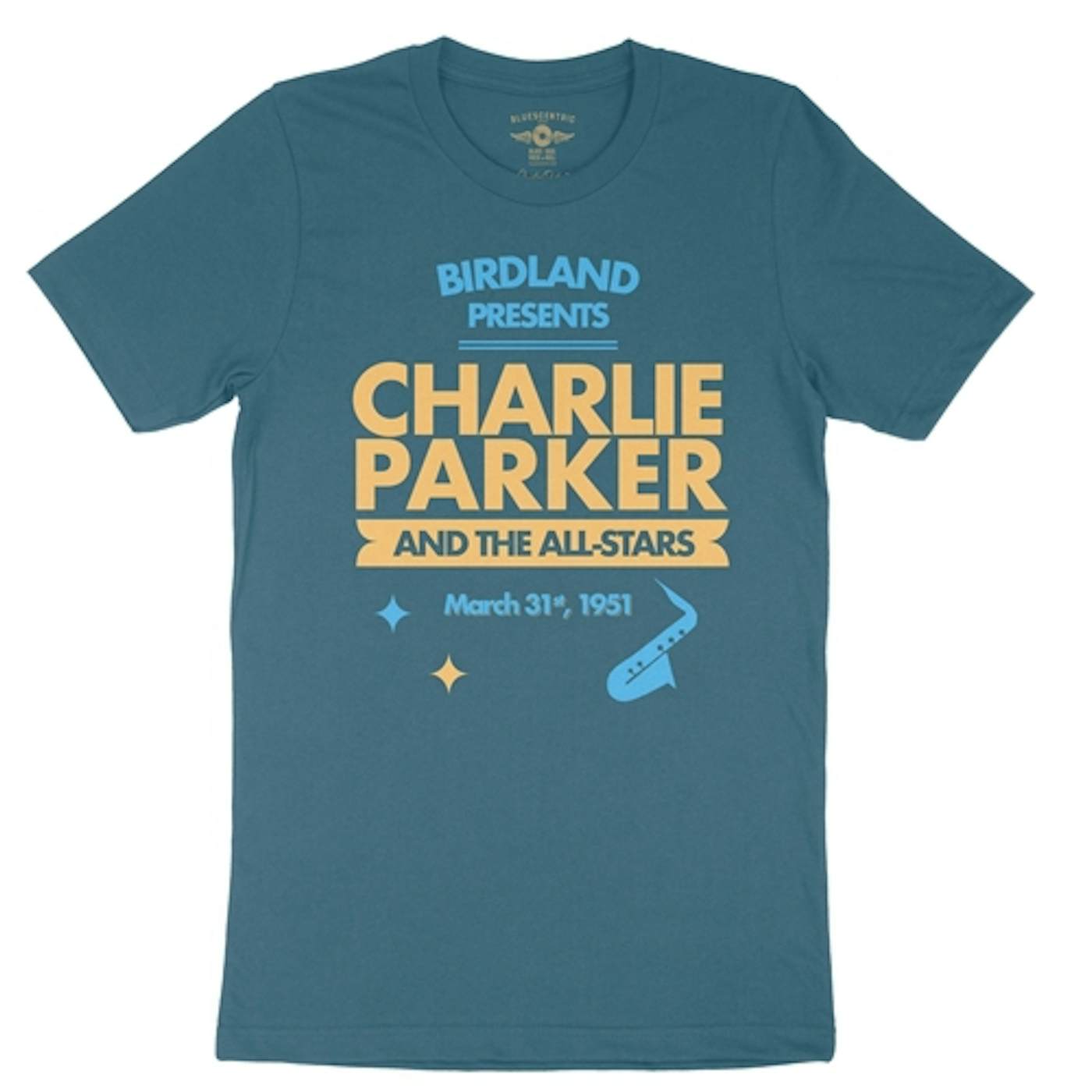 Charlie Parker at Birdland T-Shirt - Lightweight Vintage Style