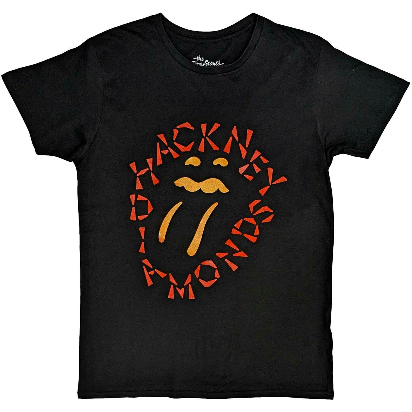 The Rolling Stones- T-Shirt - Rolling Stones Hackney Diamonds Black Negatibe Tongue (Bolur)