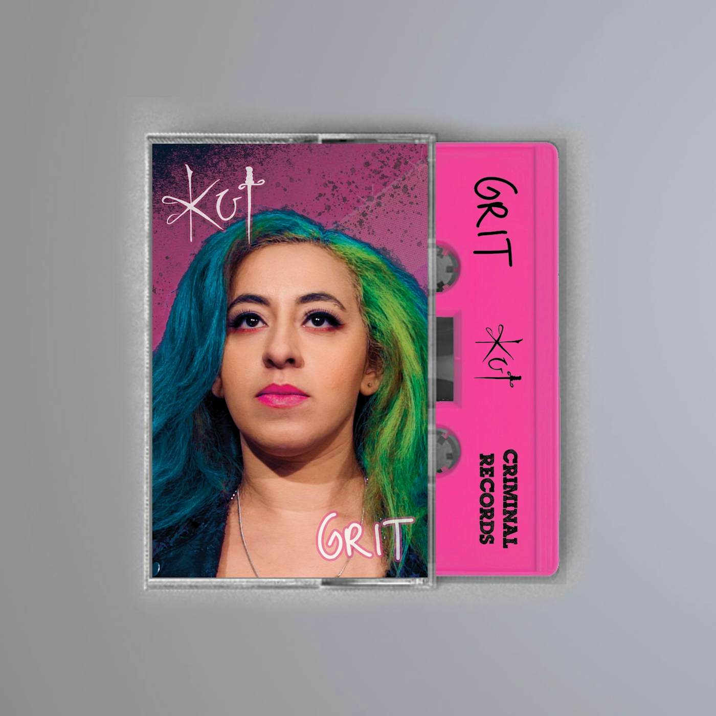 The Kut 'GRIT' Album Signed Cassette Tape - Pink