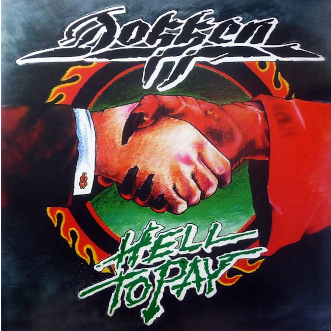 Dokken HELL TO PAY (GREEN VINYL) Vinyl Record