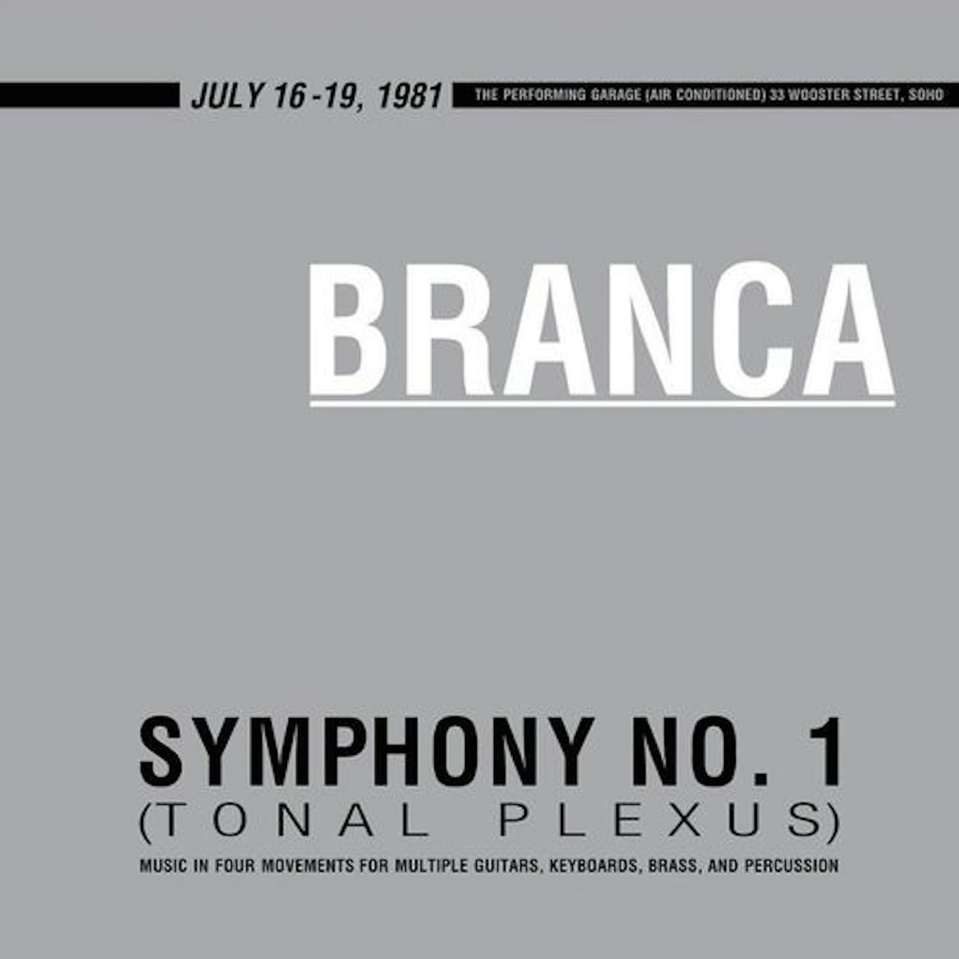 Glenn Branca Symphony No. 1 (Tonal Plexus) Vinyl Record