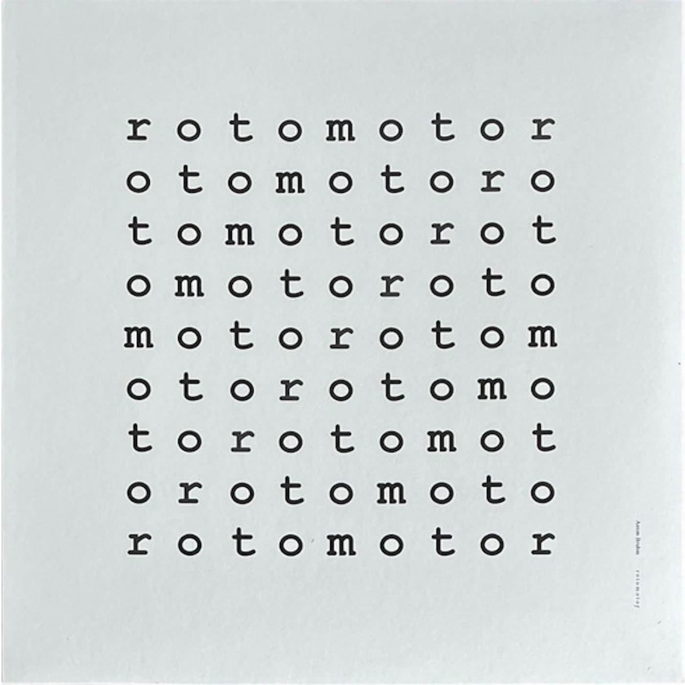 Anton Bruhin ROTOMOTOR/INOUT Vinyl Record