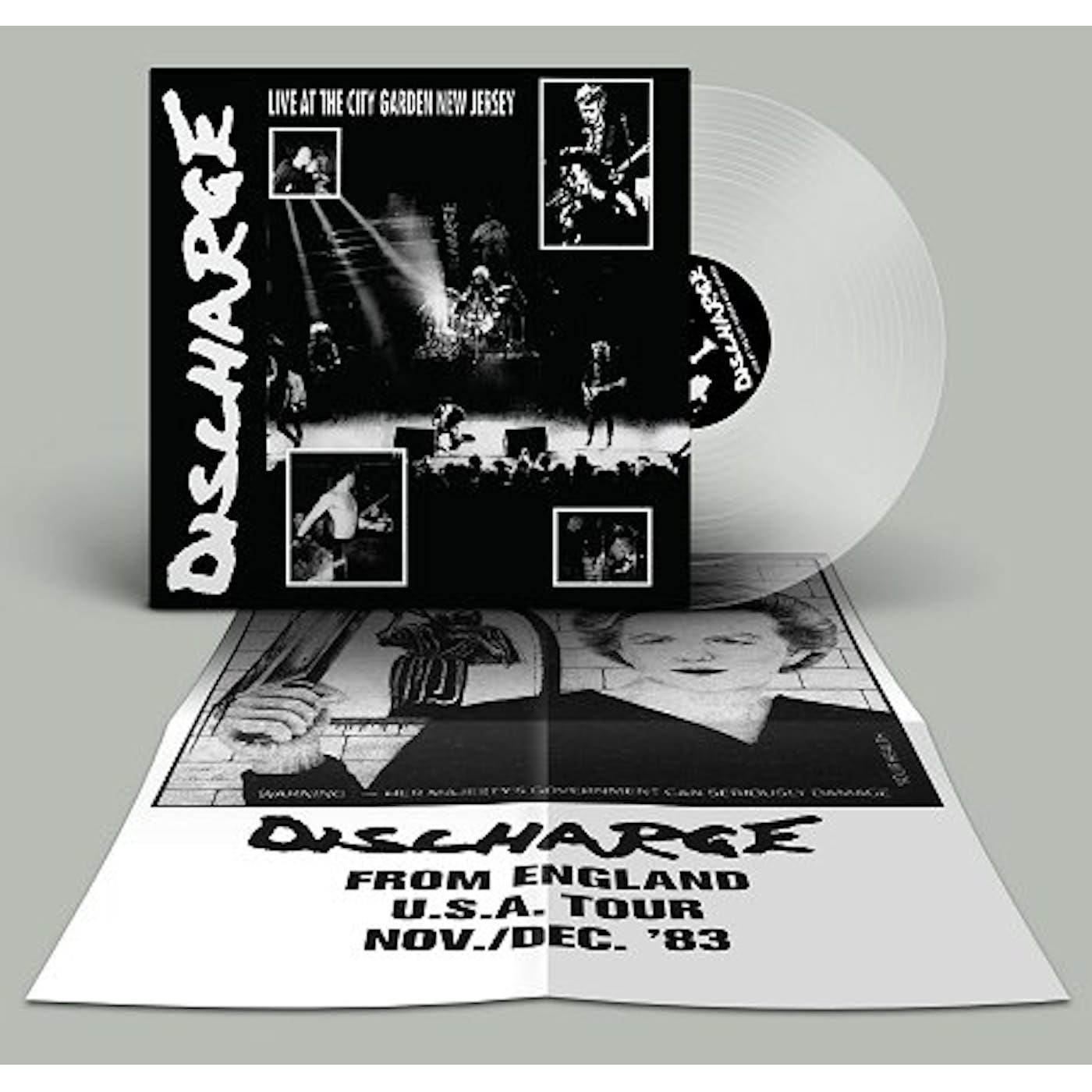 Discharge Live At City Garden New Jersey (Clear Vinyl)