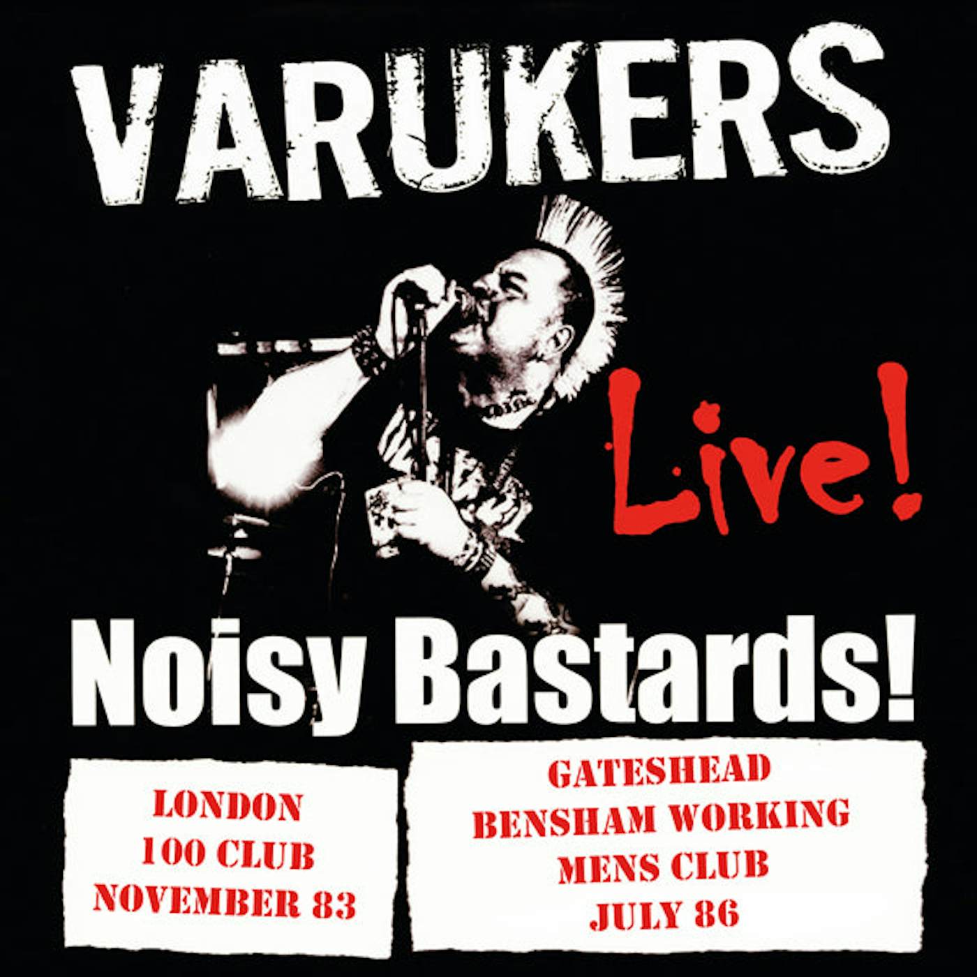 The Varukers Noisy Bastards (Red Vinyl Record)