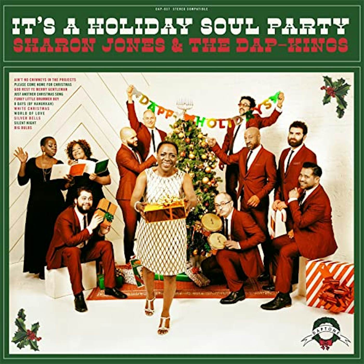 Sharon Jones & The Dap-Kings IT'S A HOLIDAY SOUL PARTY (CANDY CANE COLOR VINYL/DL CARD) Vinyl Record