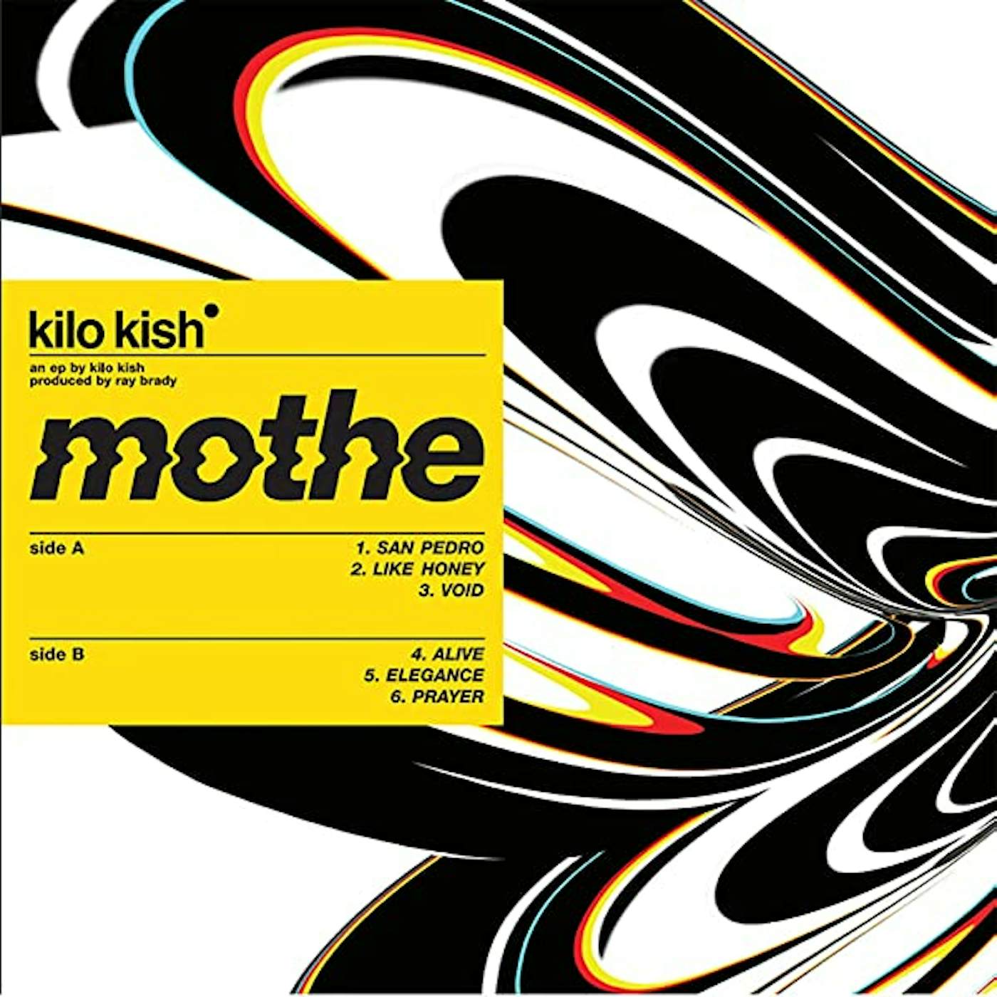 Kilo Kish Mothe (Black/Yellow/Burnt Orange Swirl) Vinyl Record