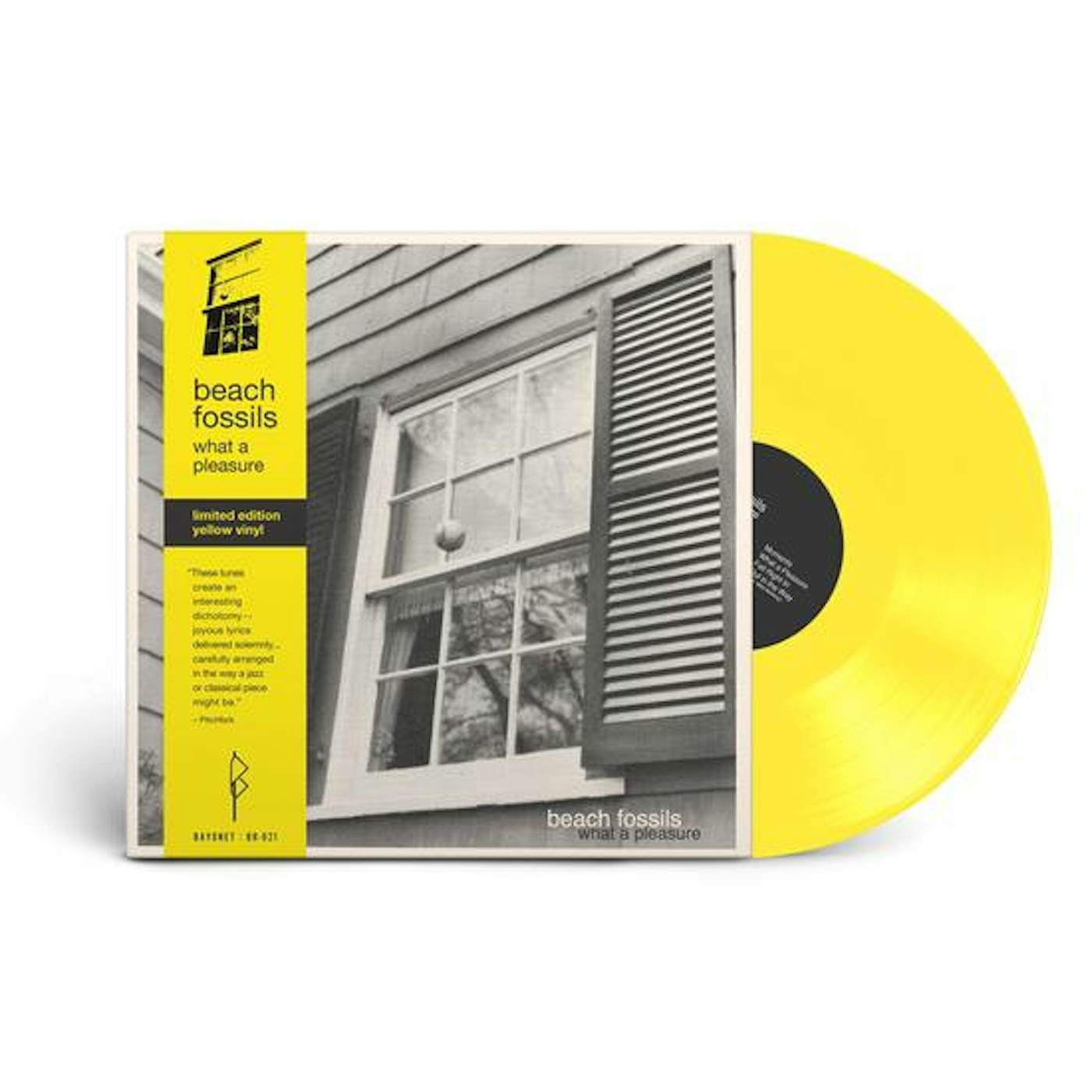 Beach Fossils WHAT A PLEASURE (CLEAR YELLOW VINYL) Vinyl Record