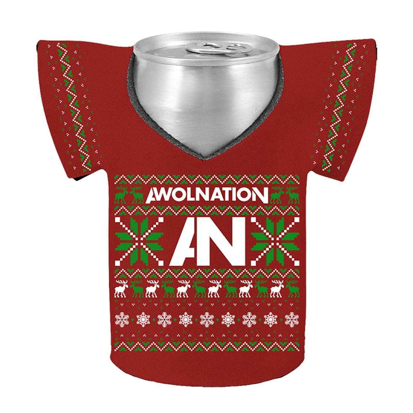 AWOLNATION Ugly Holiday Sweater Drink Cooler