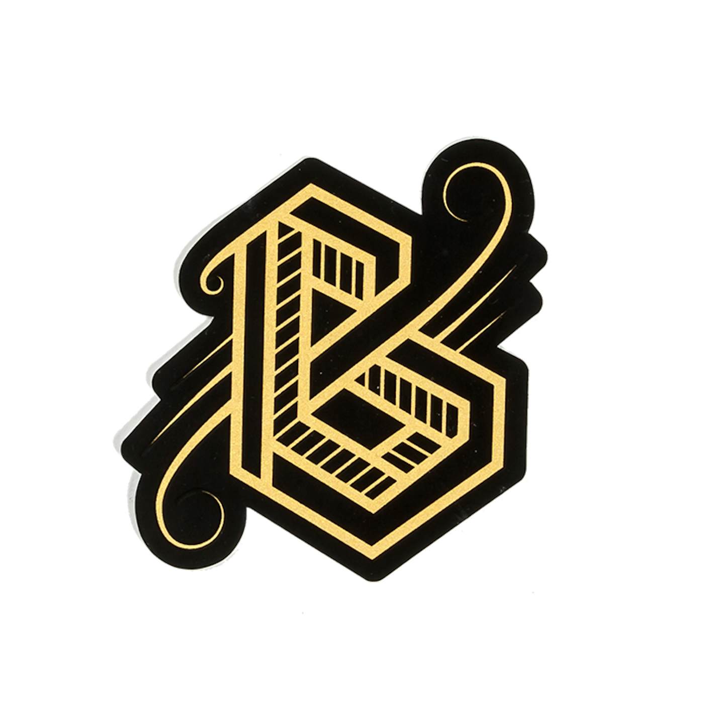 Phantogram BIG GRAMS Gold Logo Sticker