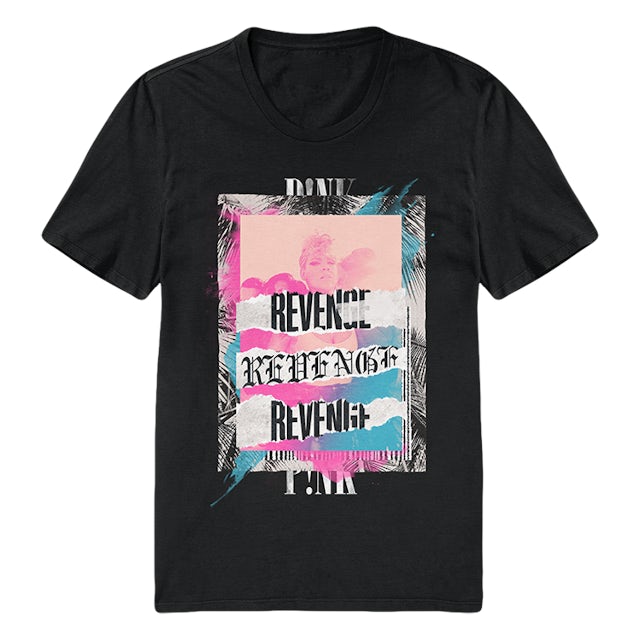 Pink Revenge Collage Tee pink revenge collage tee