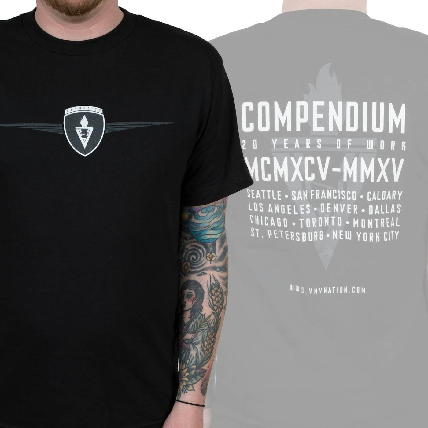 VNV Nation "Compendium" T-Shirt