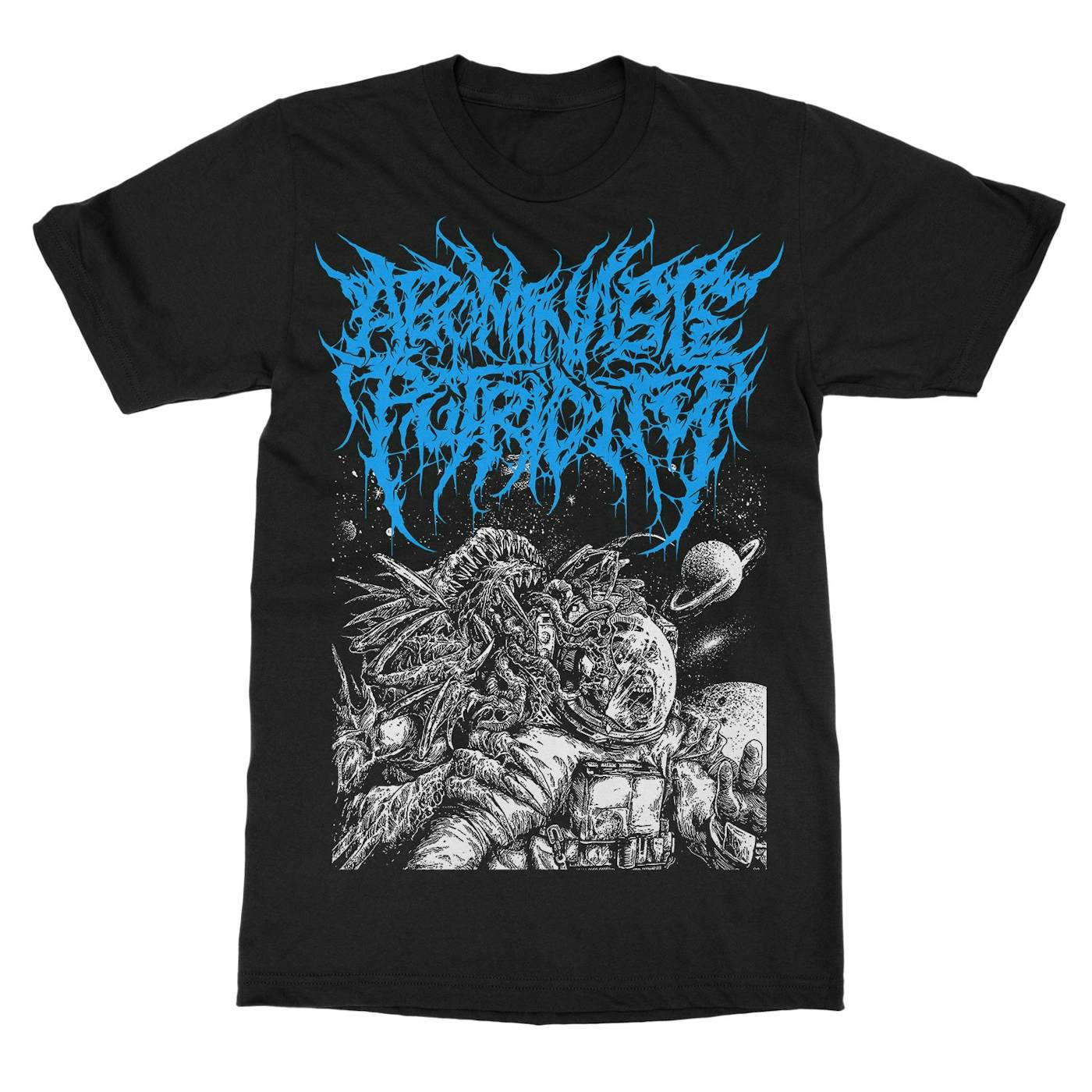 Abominable Putridity "The Last Astronaut Blue Logo" T-Shirt