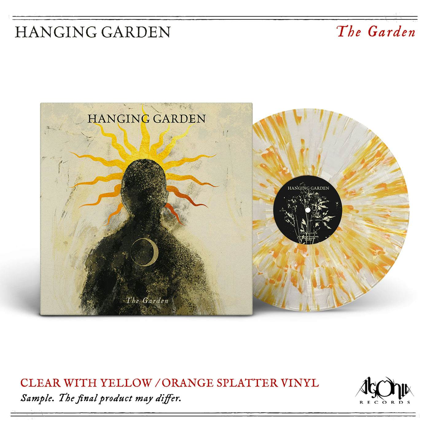Hanging Garden "The Garden (clear w/ fat yellow & orange splatter)" Limited Edition 12"