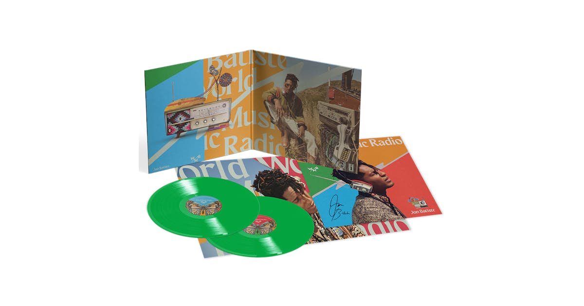 World Music Radio (Neon Green Vinyl) Signed – Jon Batiste Official