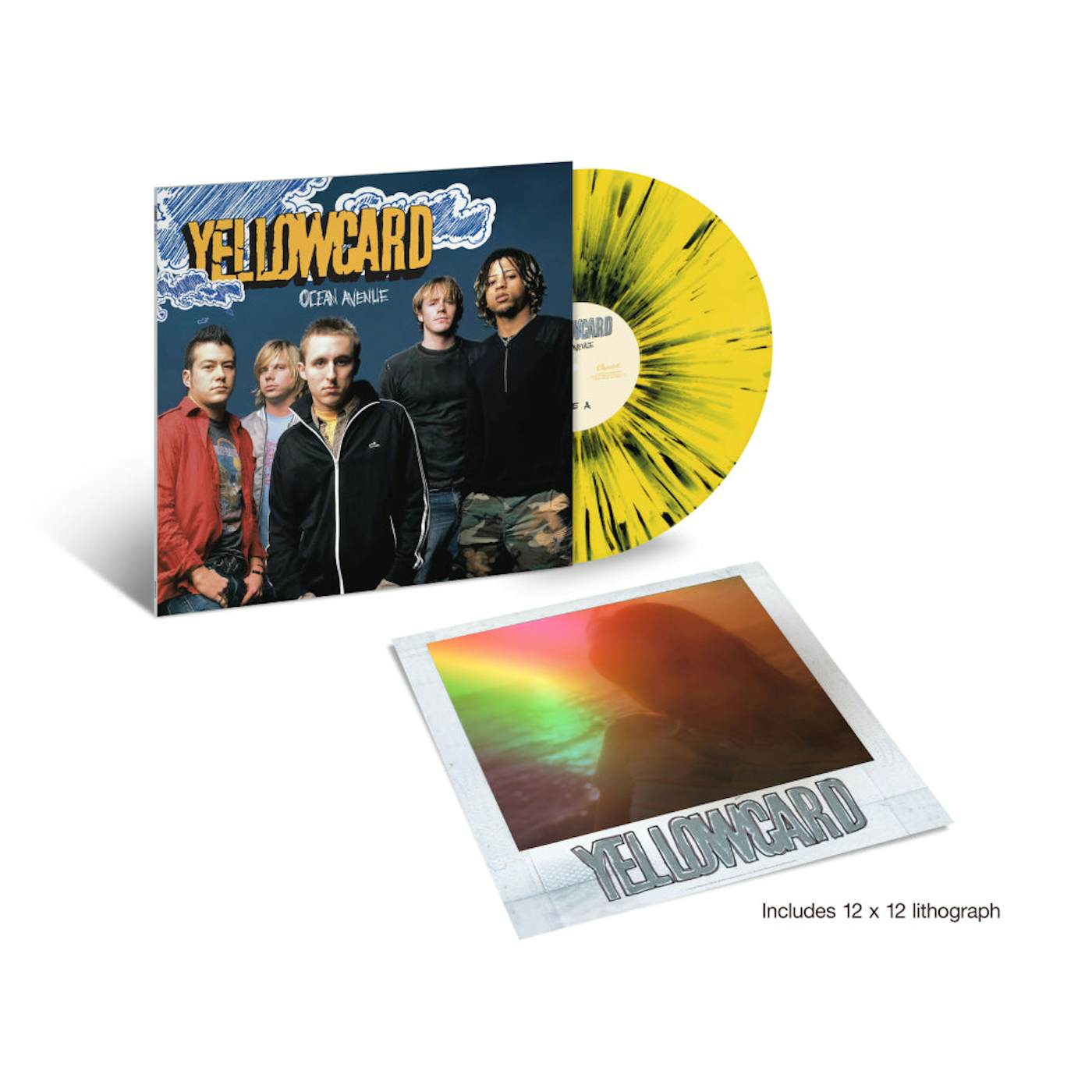Yellowcard Ocean Avenue (Yellow & Black Splatter LP) (Vinyl)