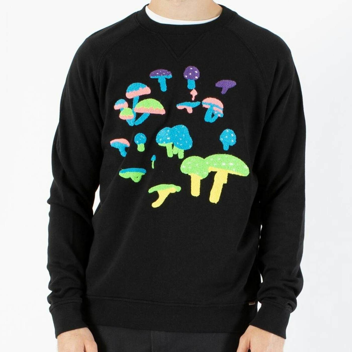 Modest Mouse Mushroom Crewneck Sweatshirt (Black)