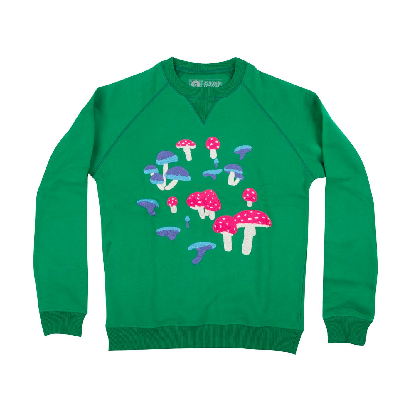 Modest Mouse Mushroom Crewneck Sweatshirt (Green)