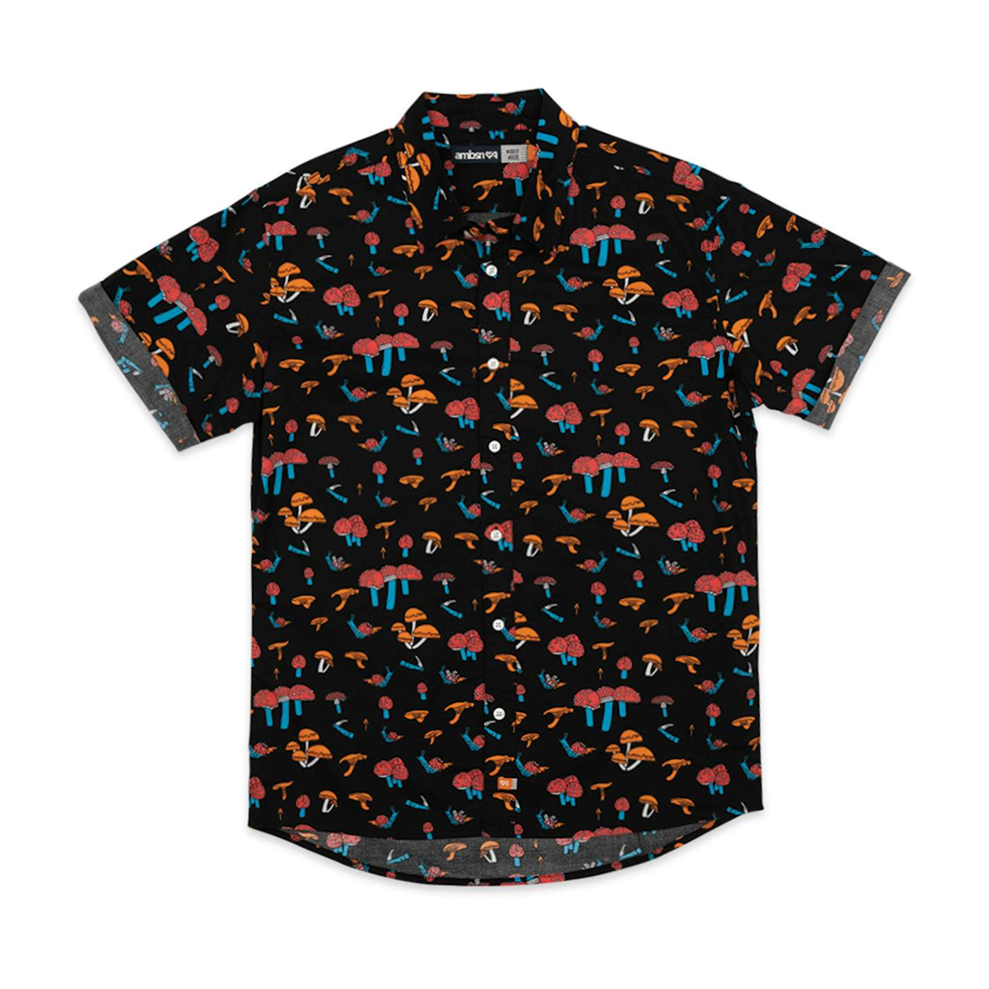 Modest Mouse Mushroom Woven Button Up