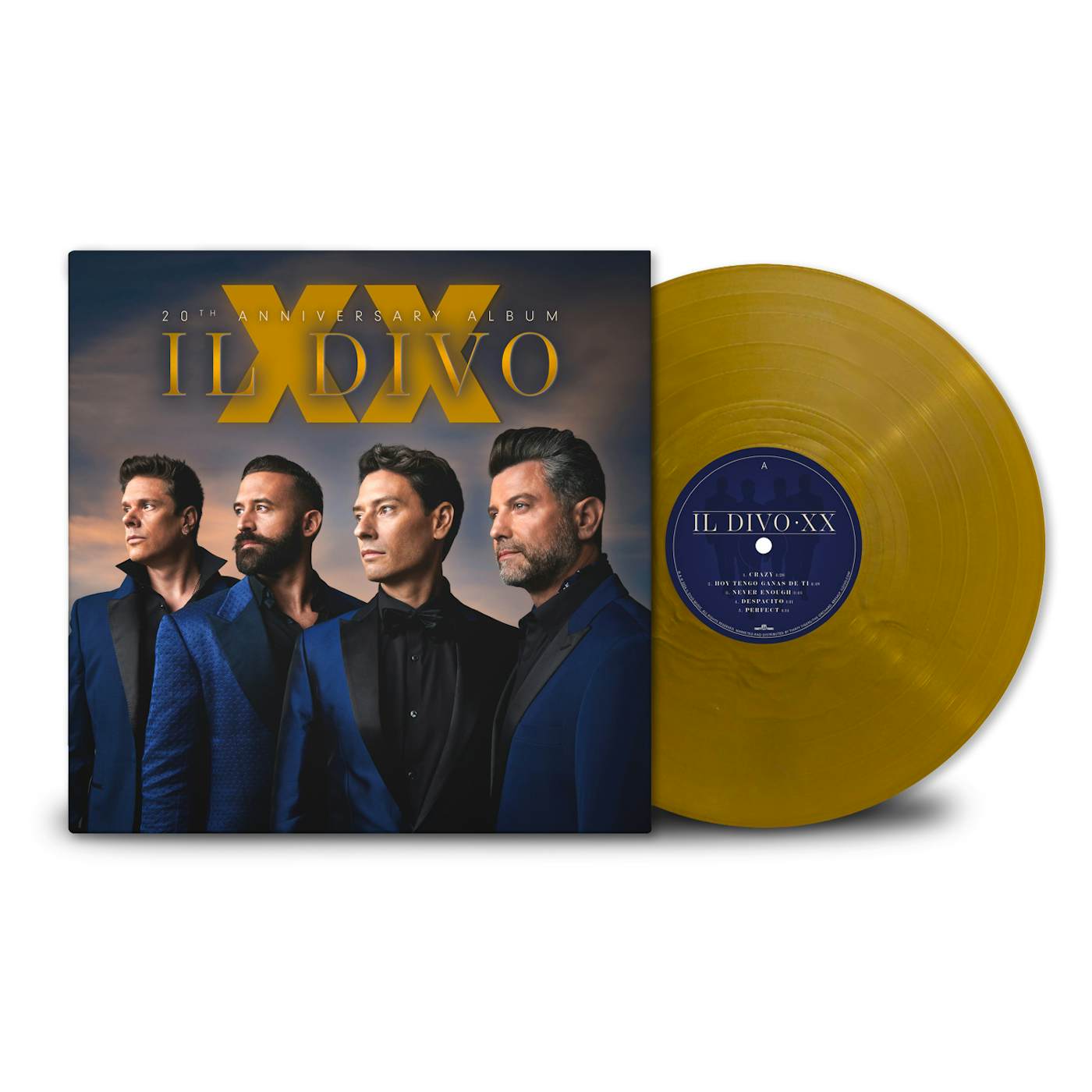Il Divo XX Gold Vinyl + Signed Valentine’s Day Card + XX Scarf + XX Candle