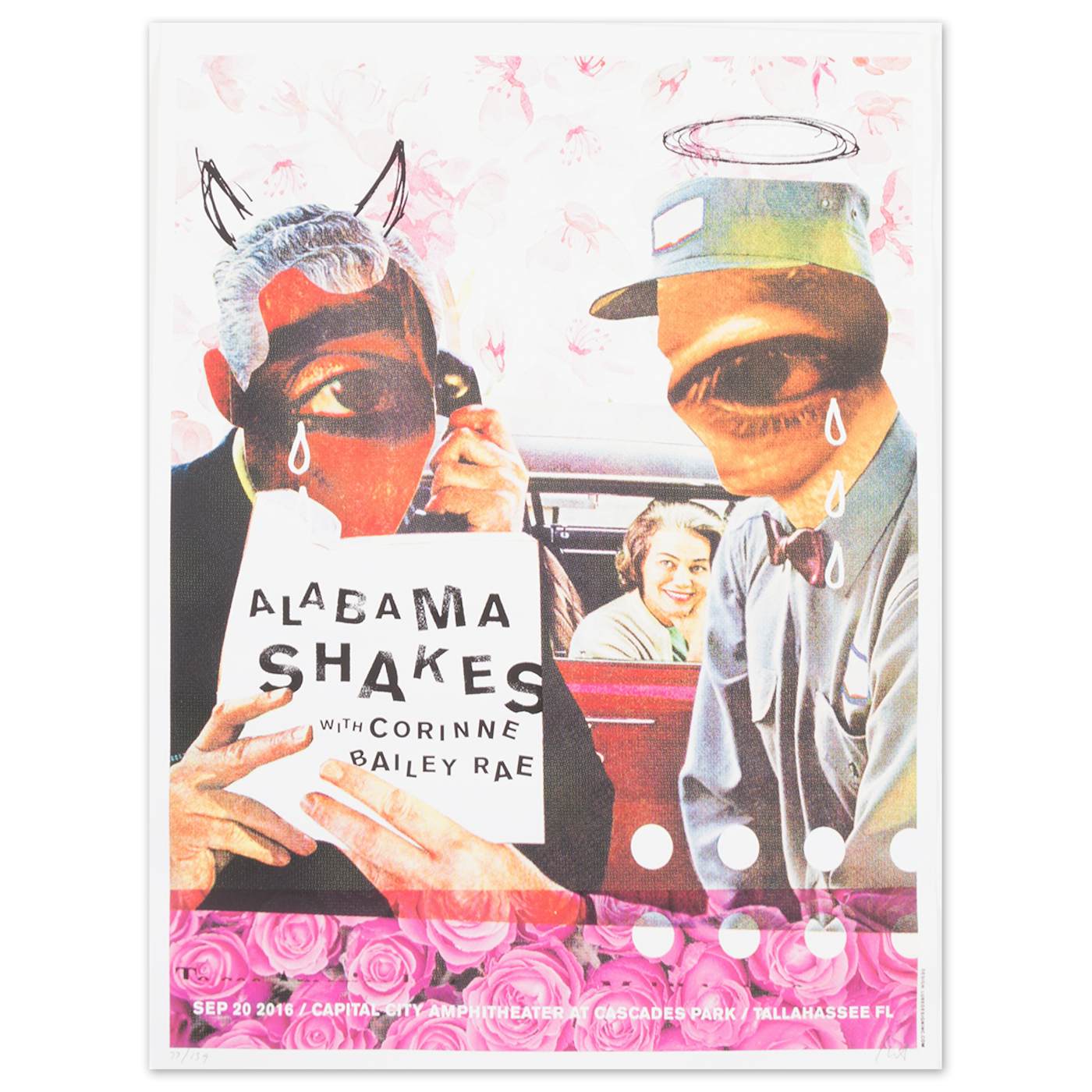 Alabama Shakes Show Poster - Sep. 20, 2016 Capital City Amphitheater, Cascades Park