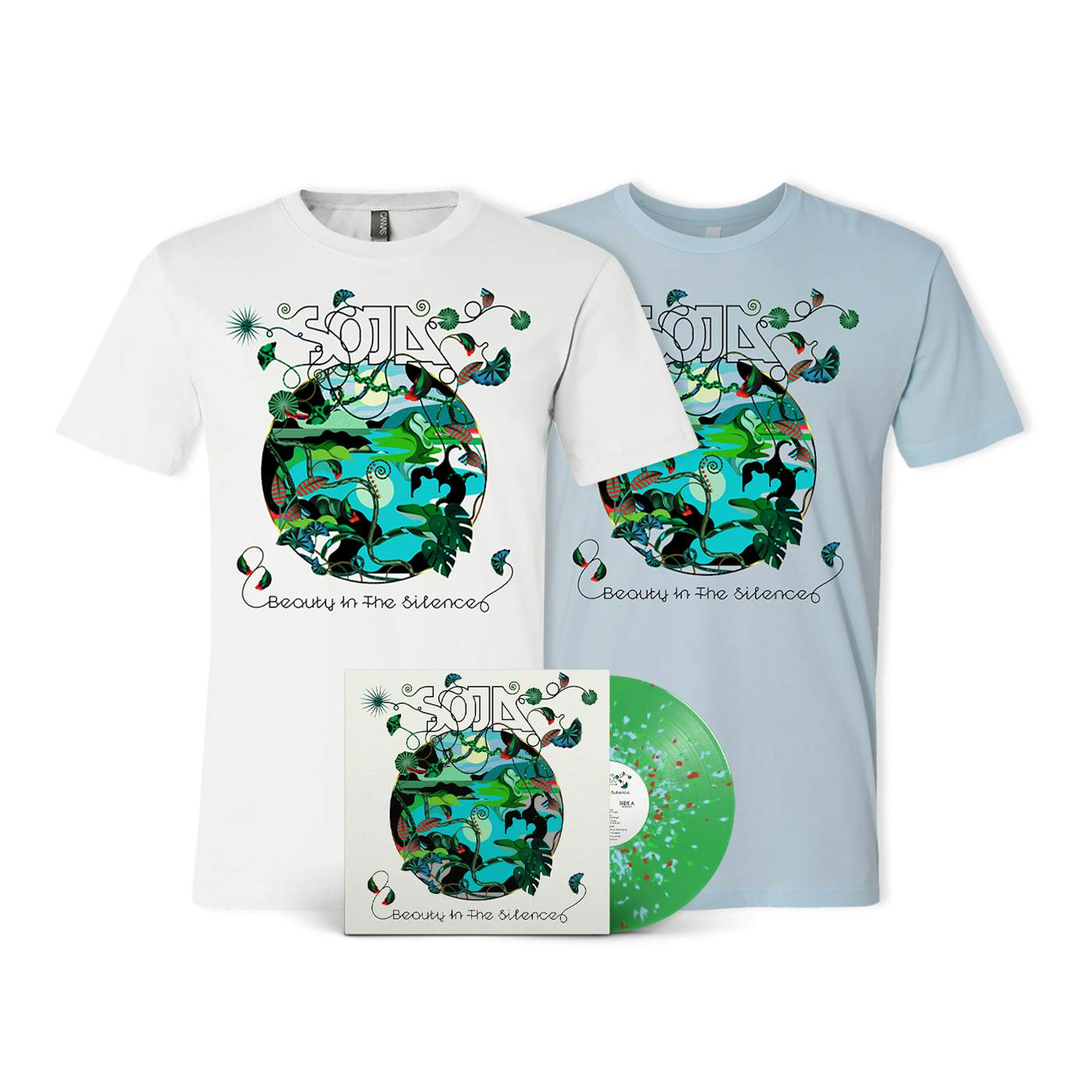 SOJA -- Beauty In The Silence (Limited Ed. Green Vinyl + T-Shirt)