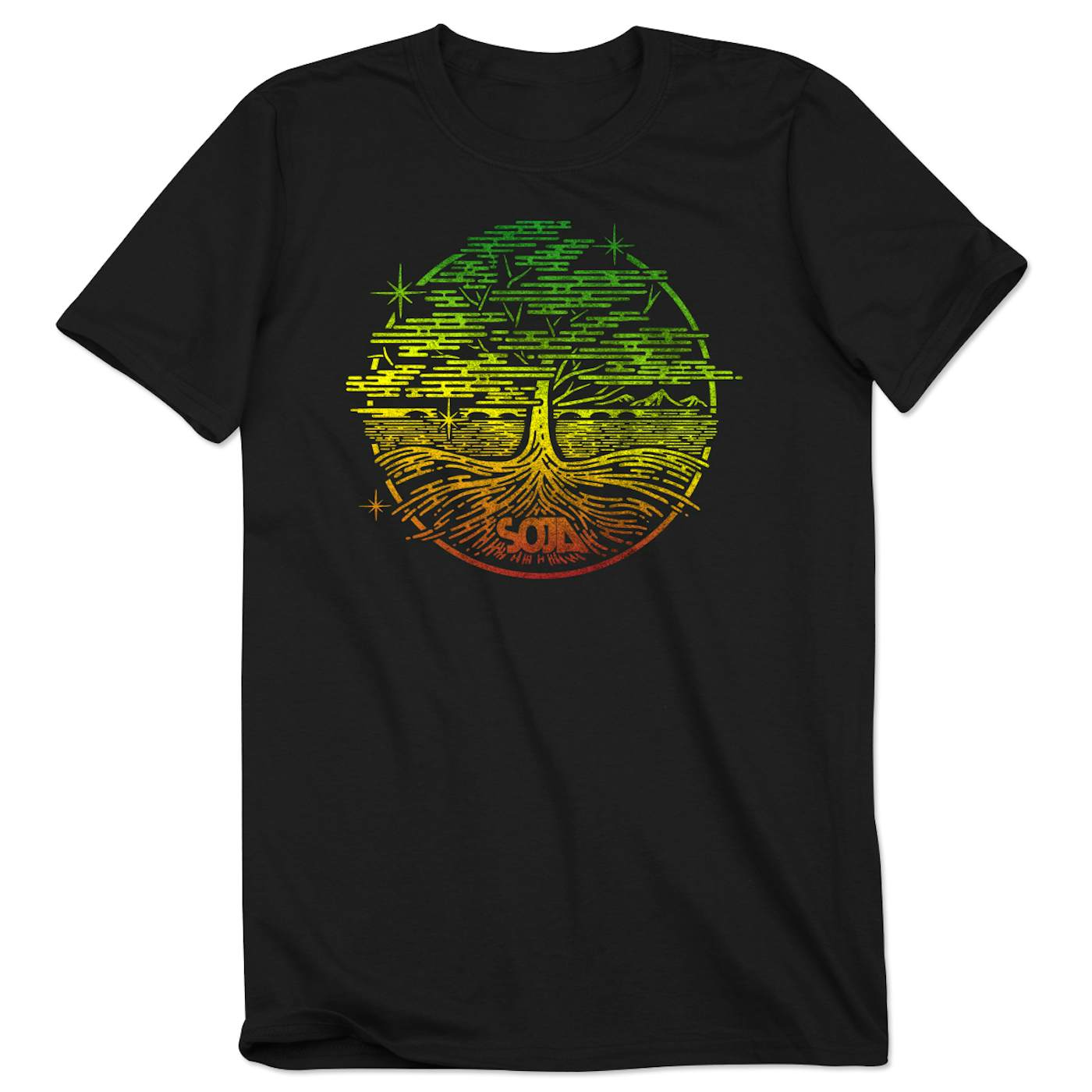 SOJA VA Tree Black Tee