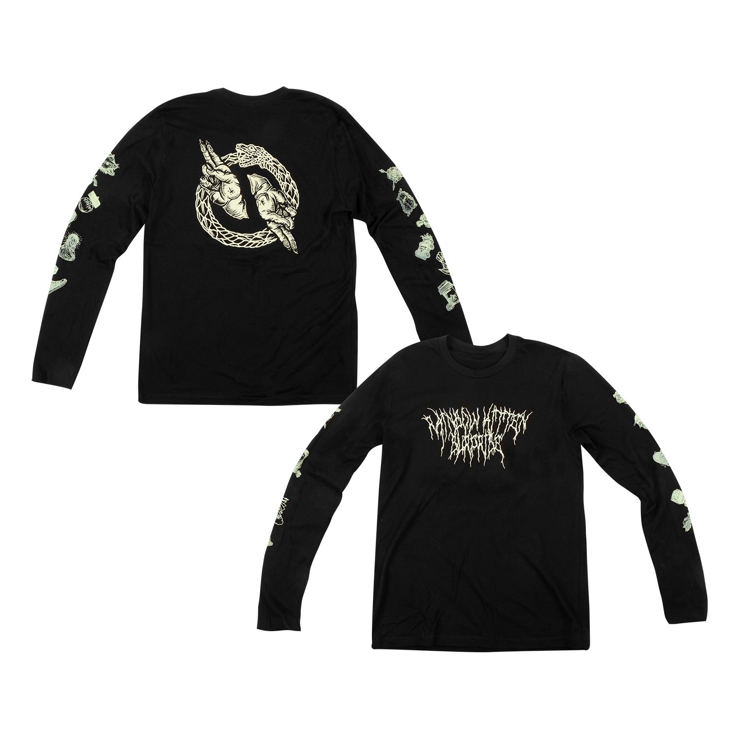 Rainbow Kitten Surprise "Tatted Out" Heavy Metal Long Sleeve Tee