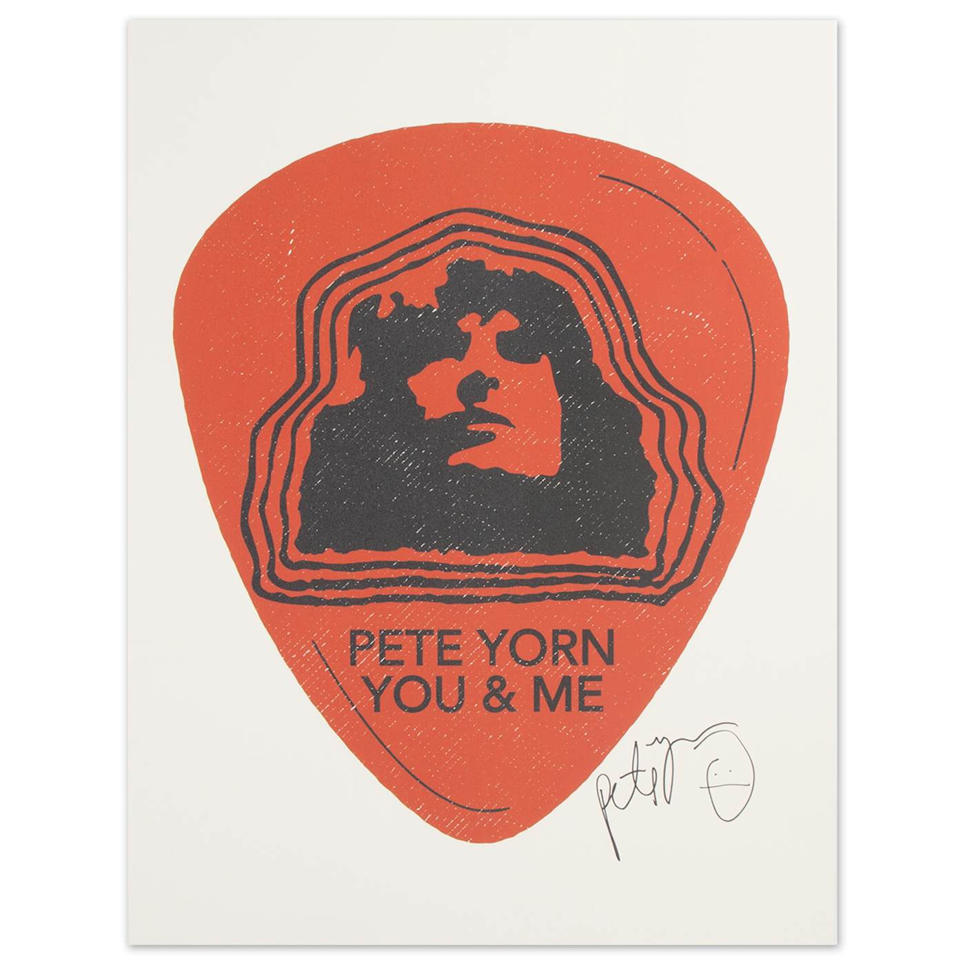 Pete Yorn Guitar Pick Poster - Signed