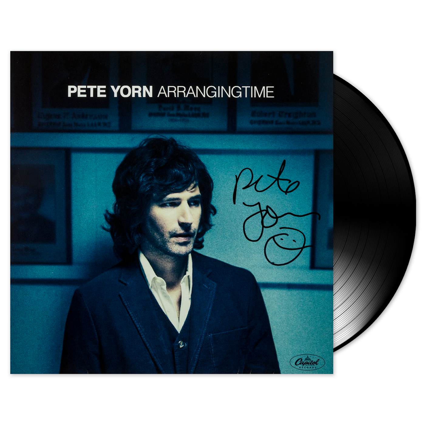 Pete Yorn Autographed Arranging Time Vinyl
