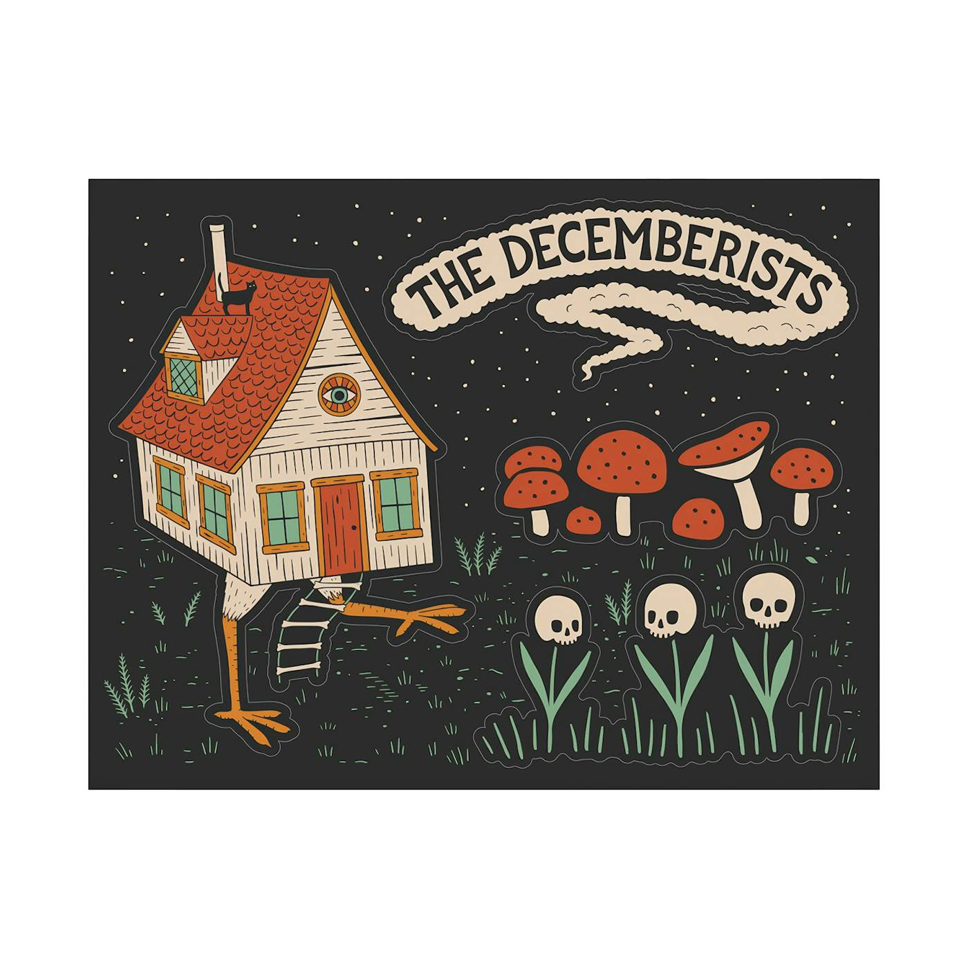 The Decemberists House Sticker Set