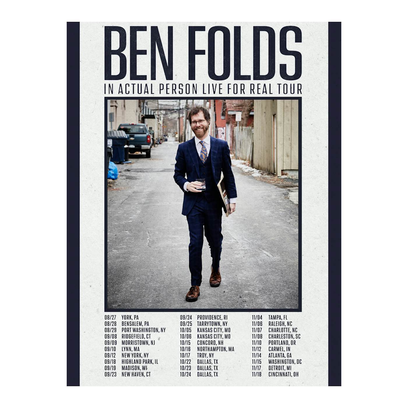 Ben Folds 2021 Tour Poster