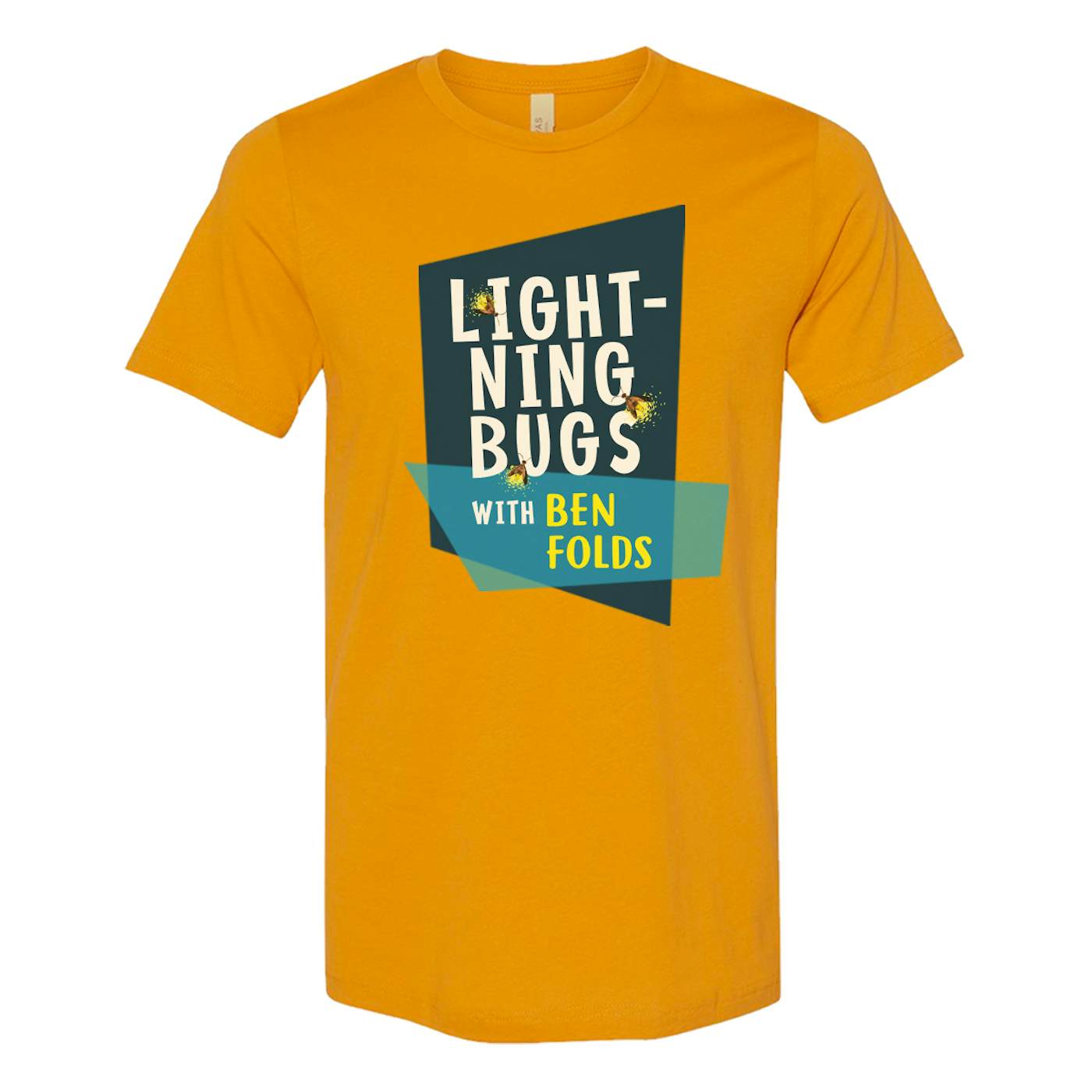 Ben Folds Lightning Bugs Mustard T-shirt