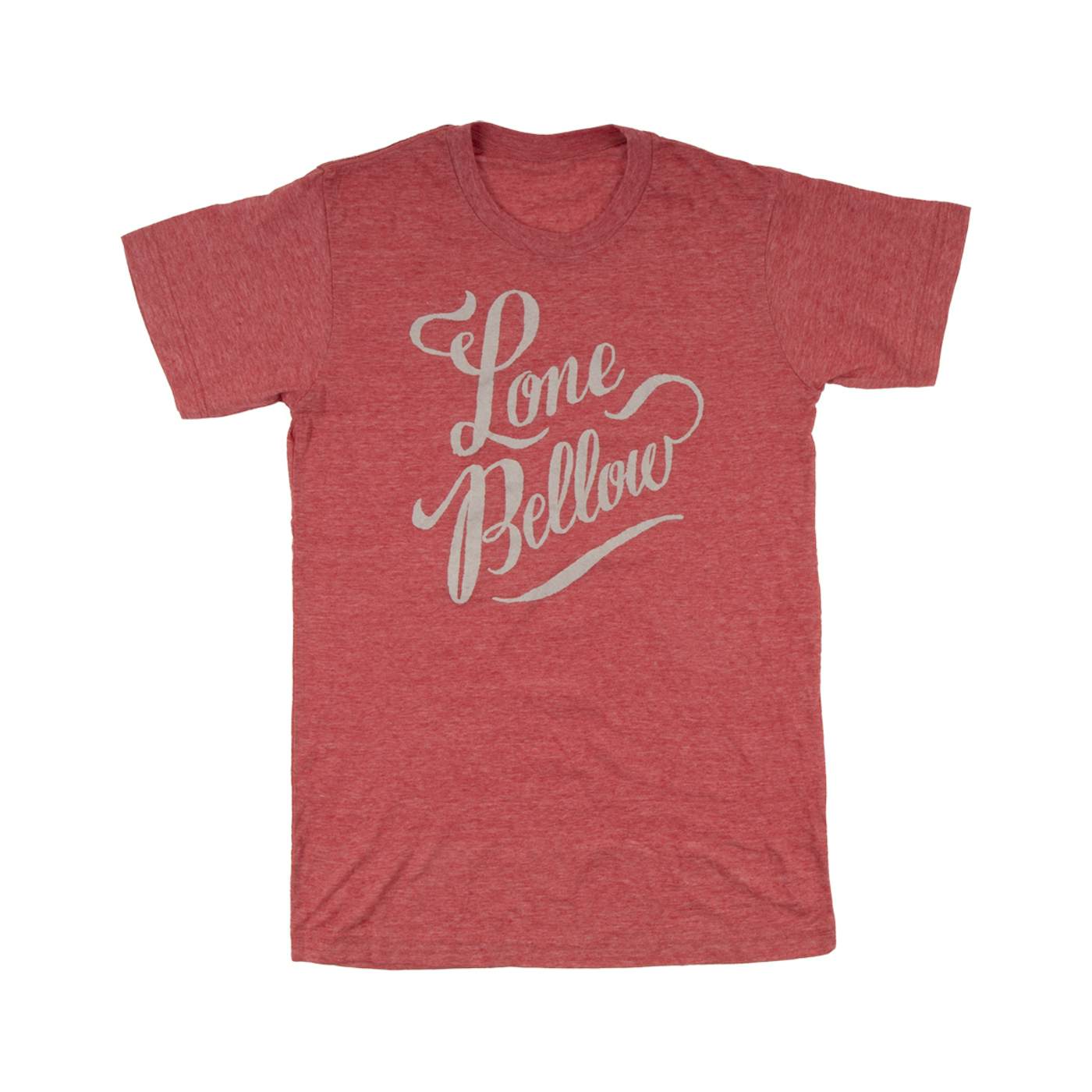 The Lone Bellow Heather Red Logo Tee
