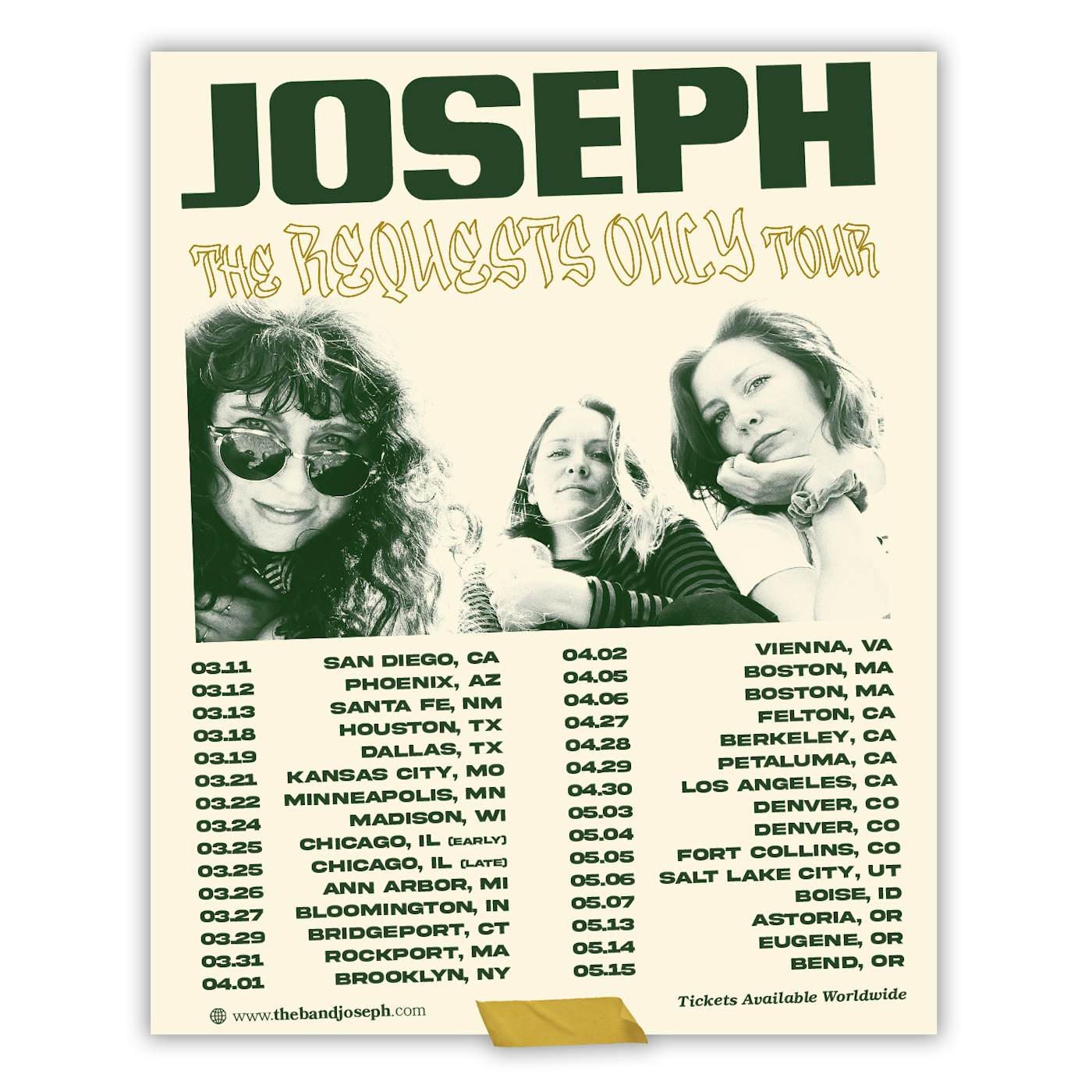 JOSEPH 2022 Tour Poster
