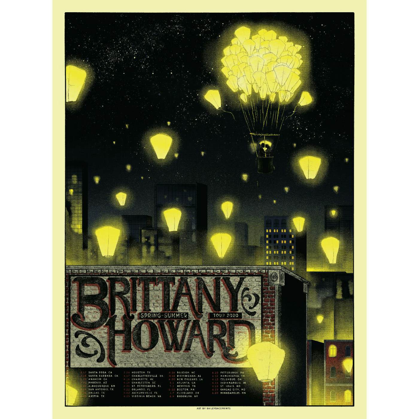 Brittany Howard Spring 2020 Tour Poster