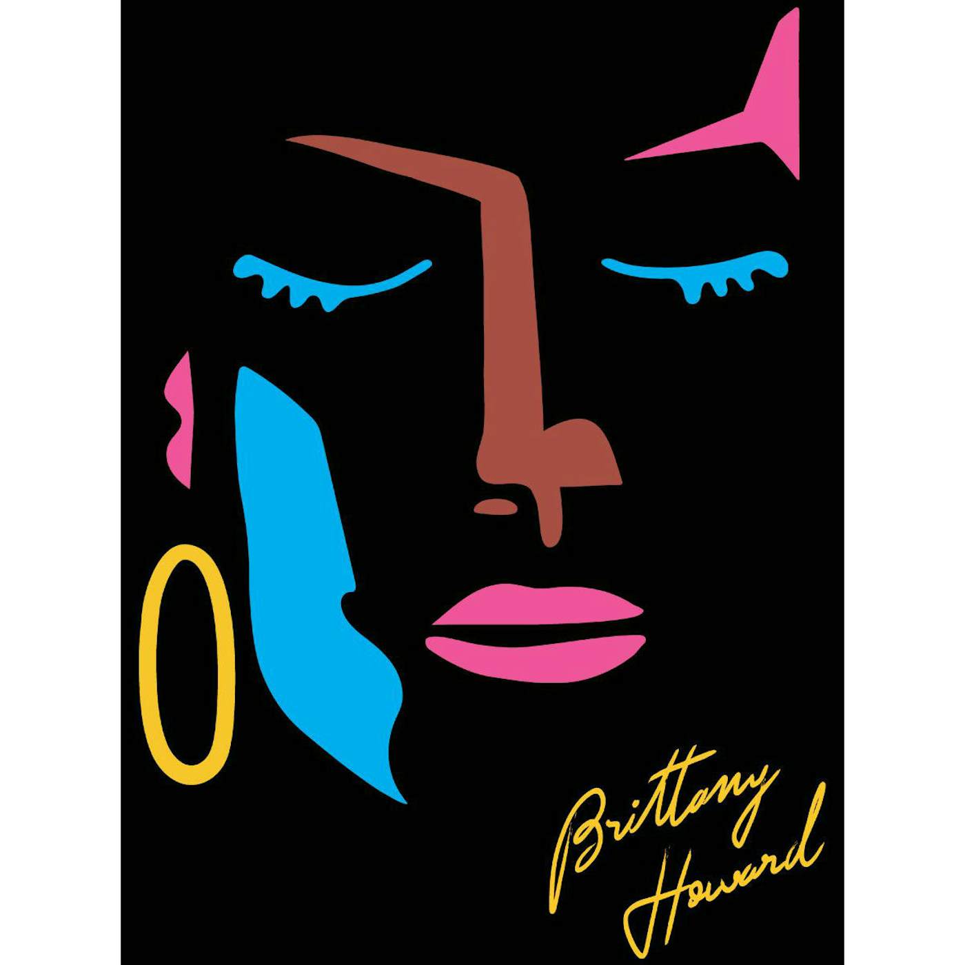 Brittany Howard Abstract Face Sticker