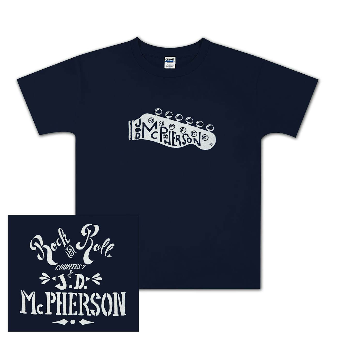 JD McPherson Rock and Roll Youth Tee - Navy